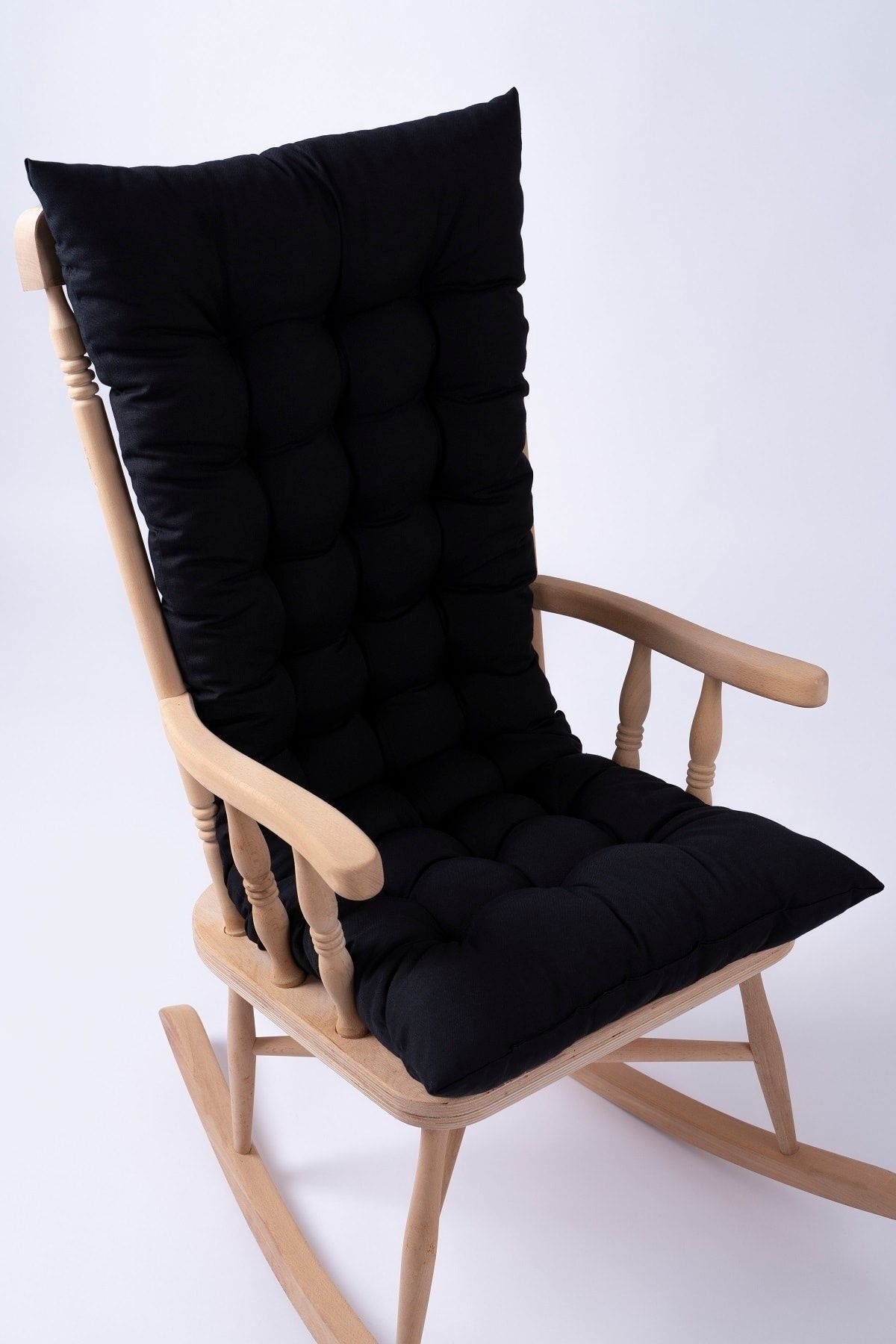 ALTINPAMUK Selen Lüx Sallanan Sandalye, Bank, Salıncak Minderi 120x50cm Siyah (SADECE MİNDER)