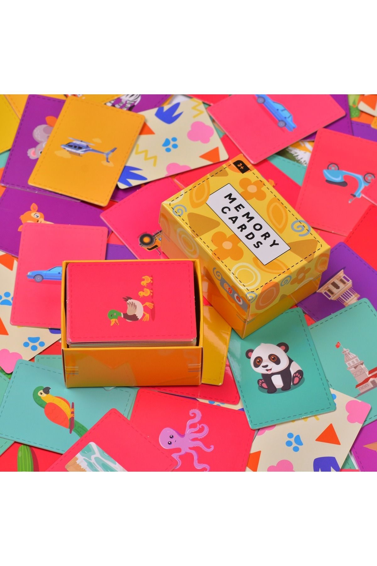 GameNine Okul Öncesi Hafıza Eşleştirme Ve Zeka Kartları Puzzle Oyuncak Karışık 25 Çift