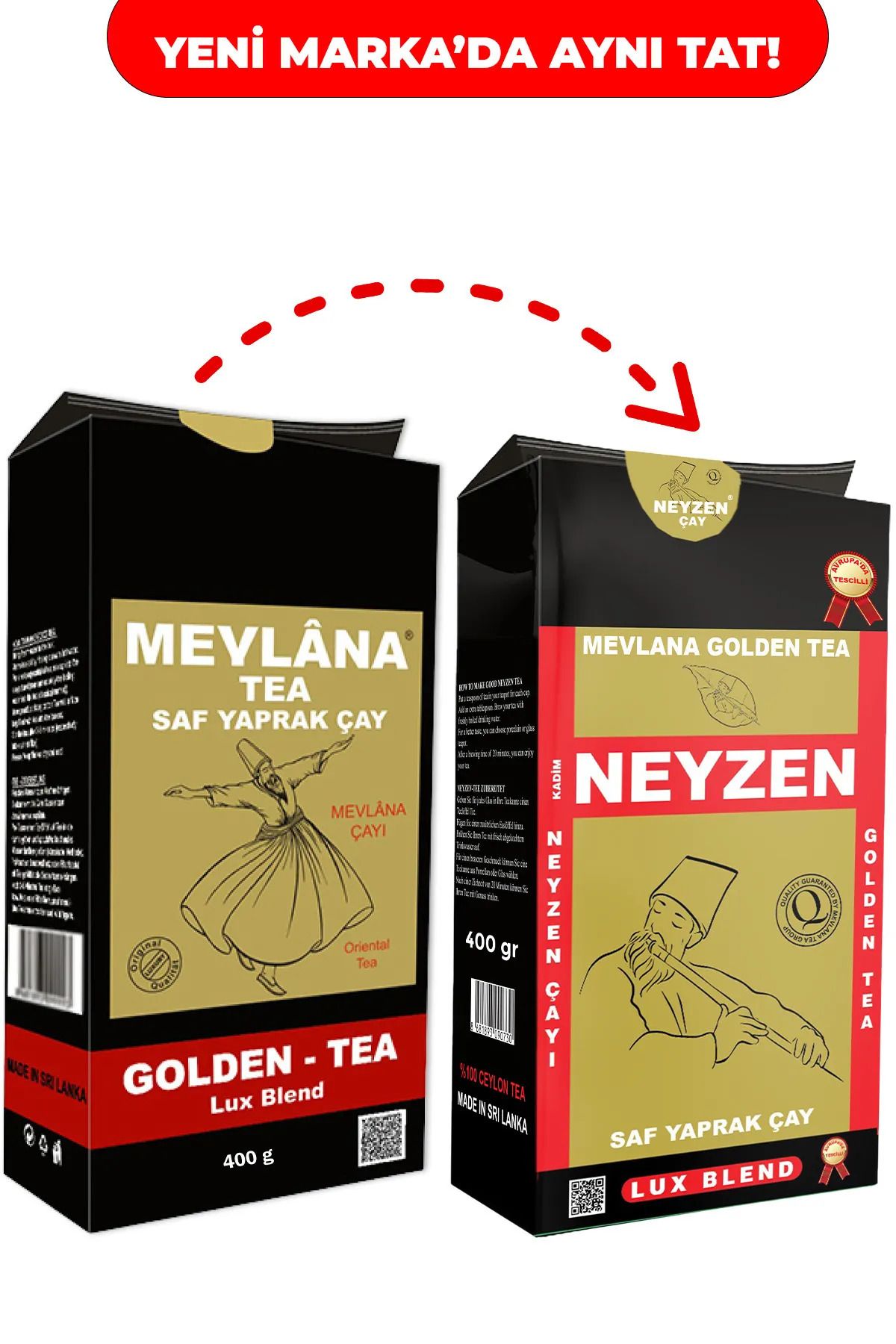 Mevlana Çay Golden Tea – 400 G (1 ADET) Mev-500