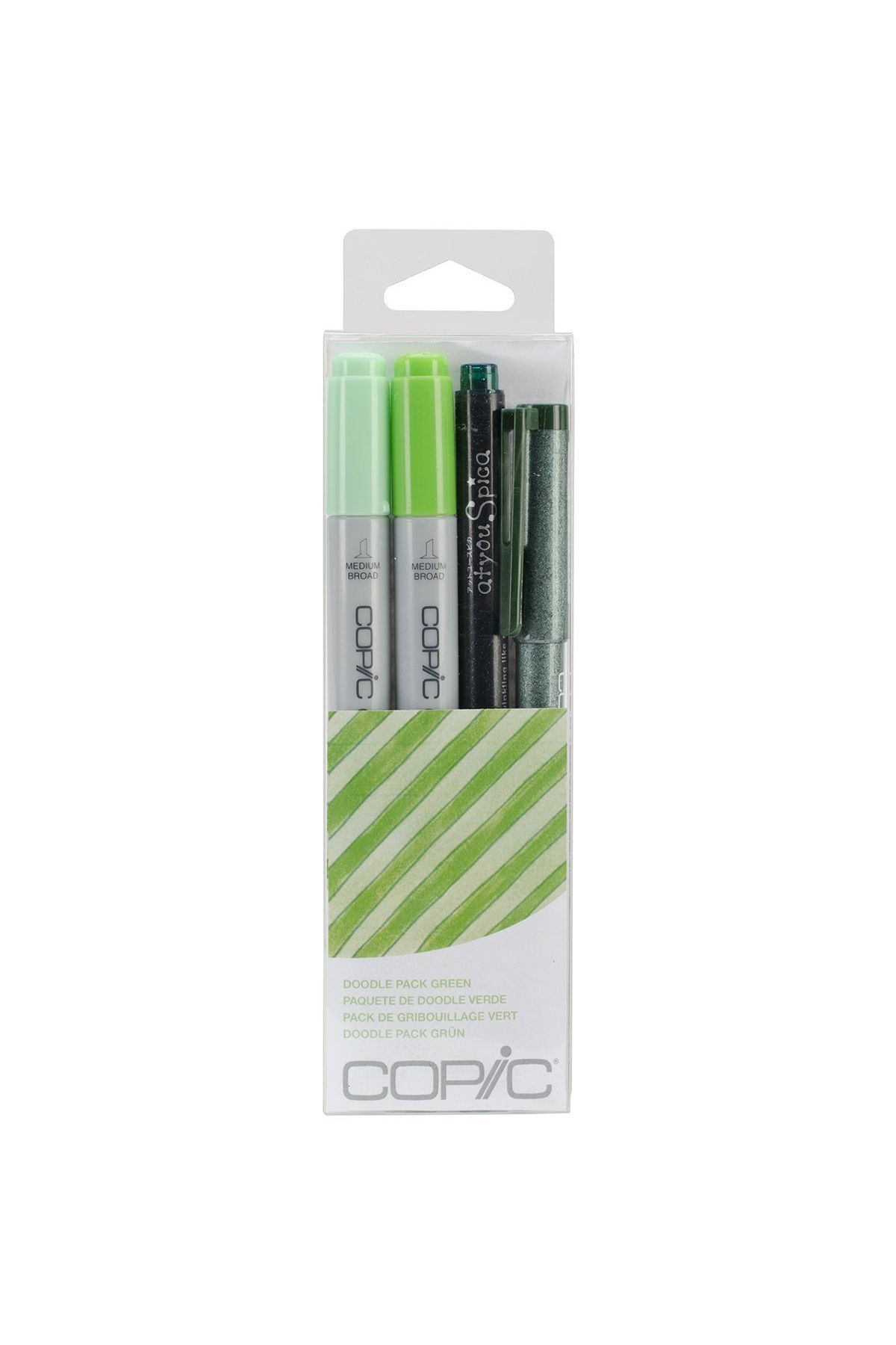 copic Ciao Doodle Pack Green 4'lü