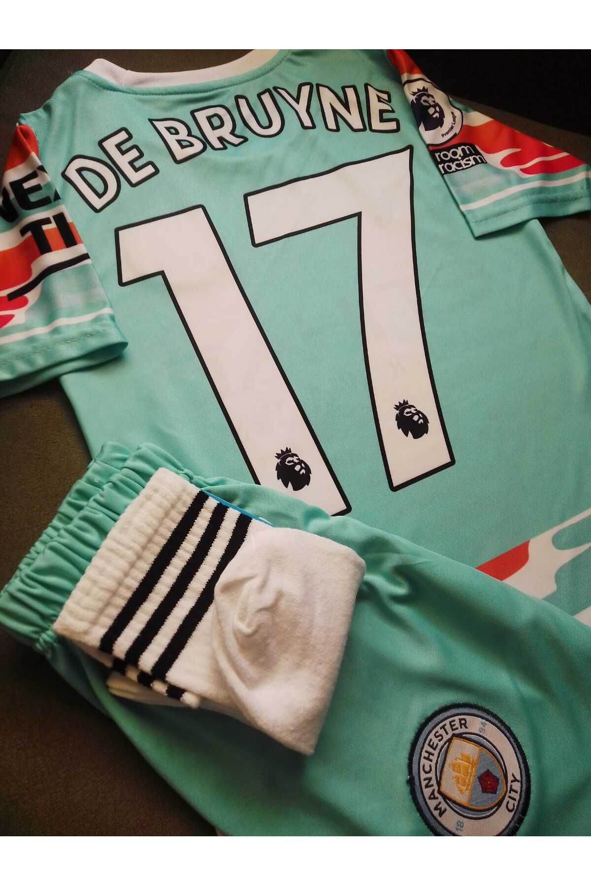 Armageddon Manchester City Kevin De Bruyne Forma Çocuk Forma Şort Çorap Seti