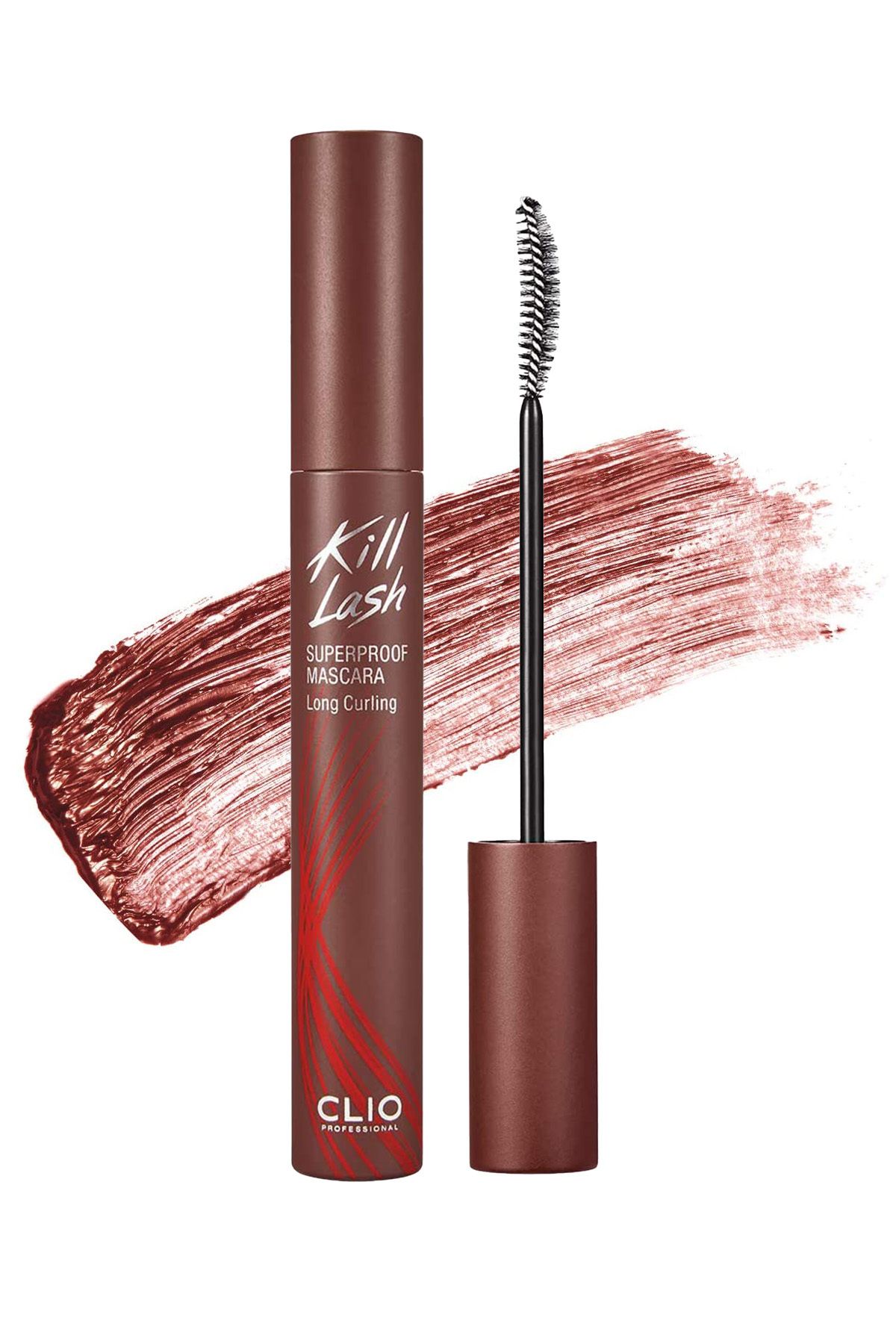 CLIO Uzun, Kıvrık Görünüm Veren Maskara Clio Kill Lash Superproof Mascara Long Curling (BR02 Rose Brown)