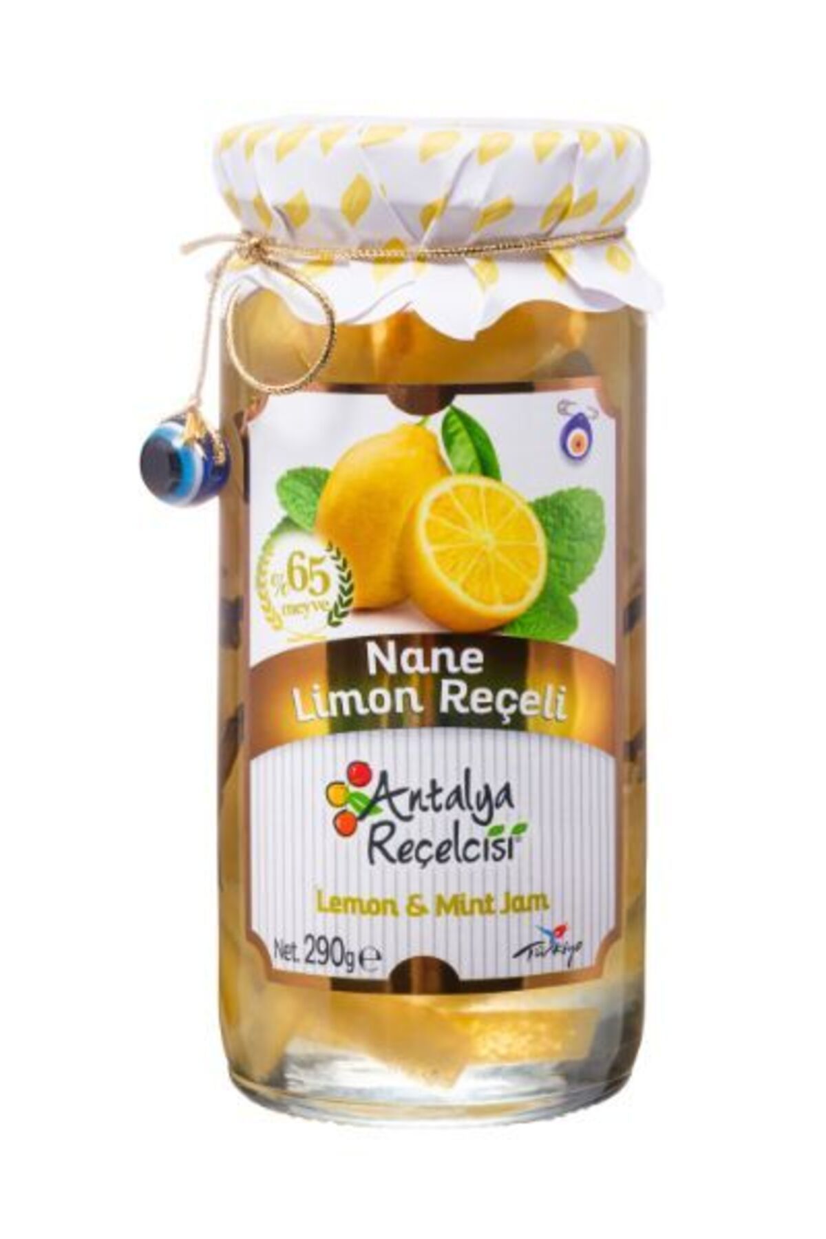 Antalya Reçelcisi Nane- Limon Reçeli Gurme Serisi %65 Meyve 300gr