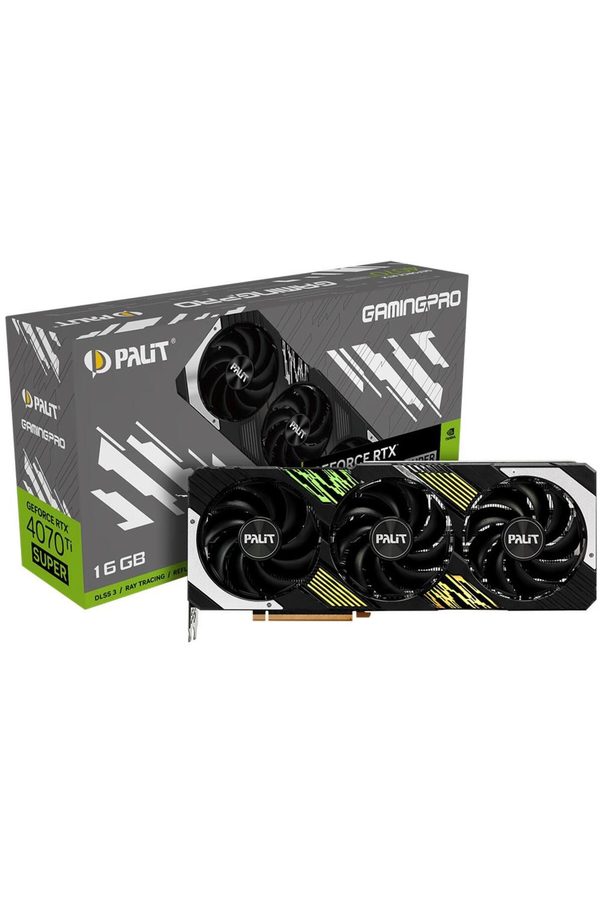 PALIT Nvidia Geforce Rtx4070ti Super Gamingpro 16gb 256 Bit Gddr6x Ekran Kartı (NED47TS019T2-1043A)