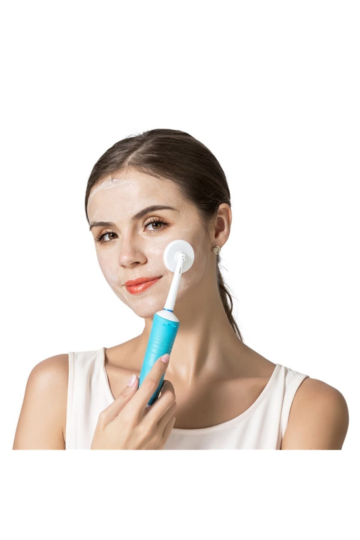 Toocare Oral-b Şarjlı Ve Pilli Diş Fırçaları Için Yüz-makyaj Temizleme Ve Masaj Aparatı - Pembe Renk
