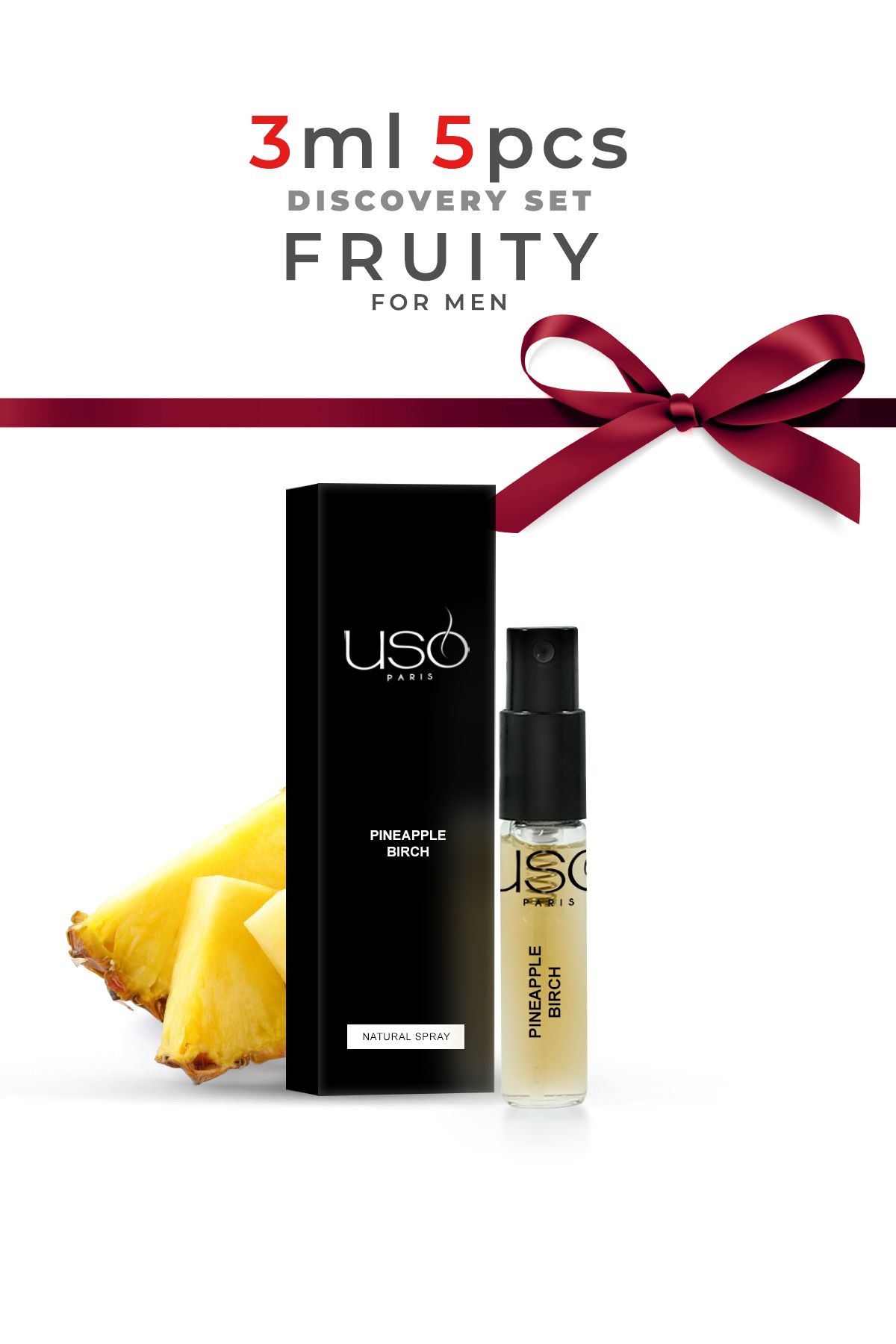 USO Fruity Parfum Discovery Set 3ml X 5 Pcs Men
