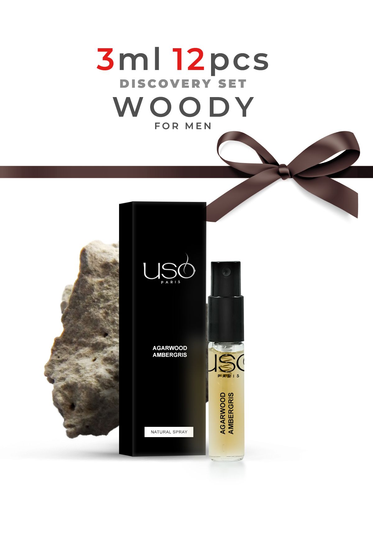 USO Woody Parfum Discovery Set 3ml X 12 Pcs Men