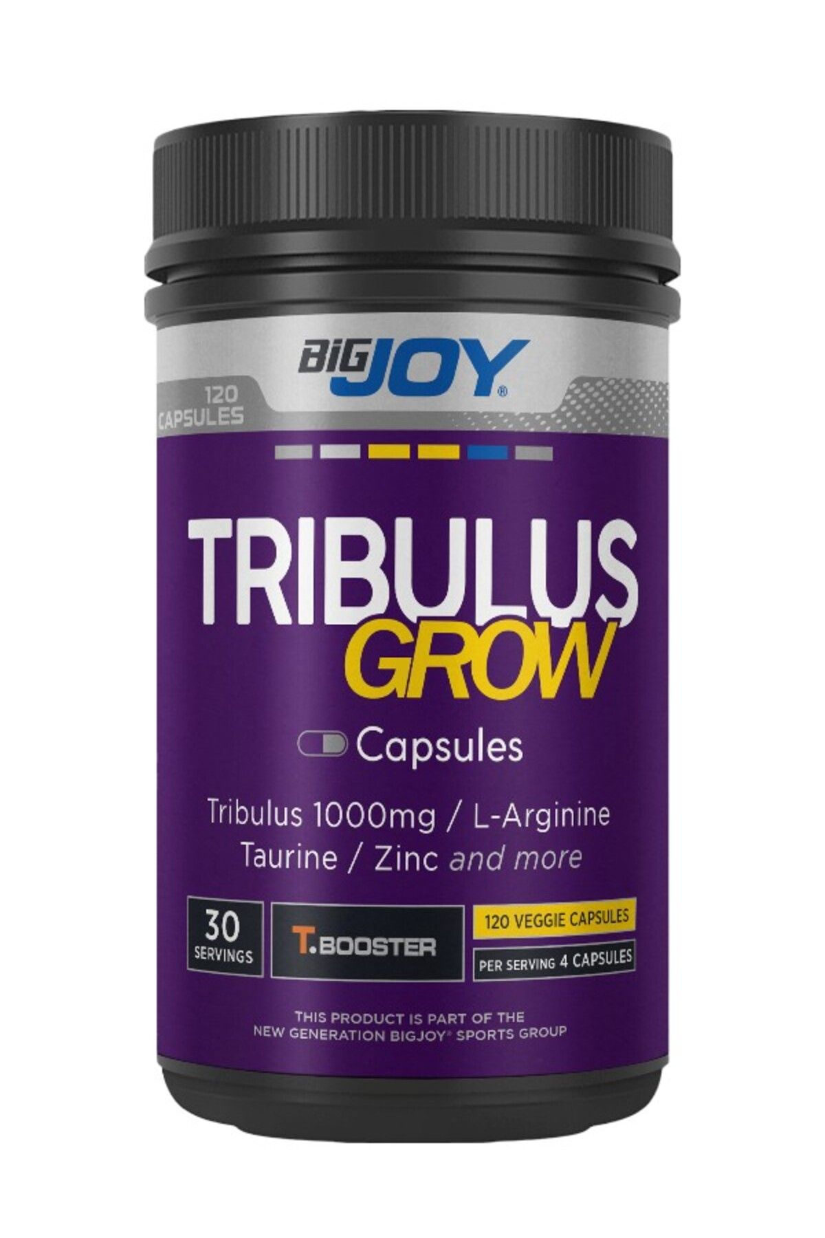Bigjoy Sports Tribulus Grow T.booster Terrestris Arginine Taurine Zinc Amino Asit 120 Kapsül