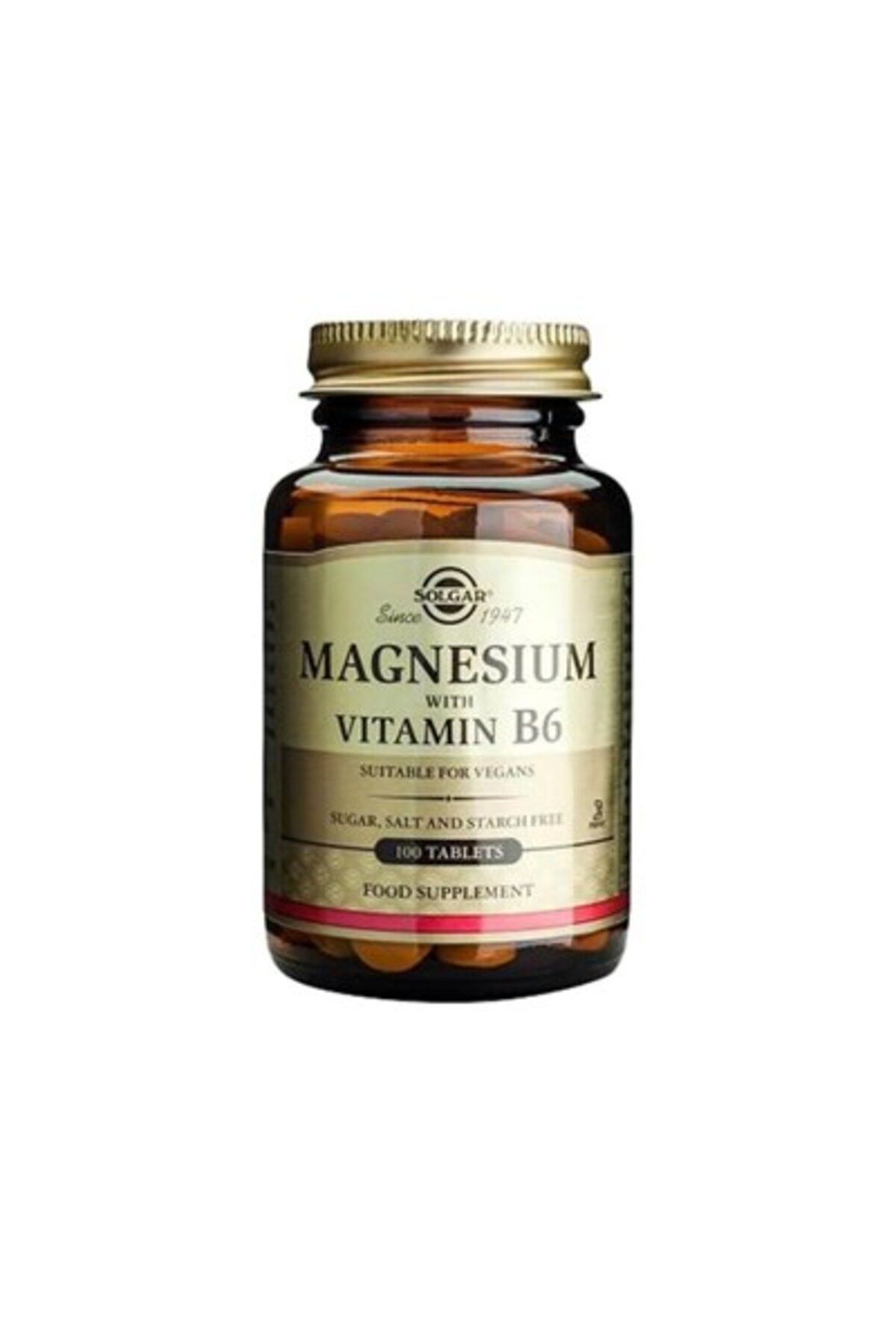 Solgar Magnesium With Vitamin B6 - 100 Tablet