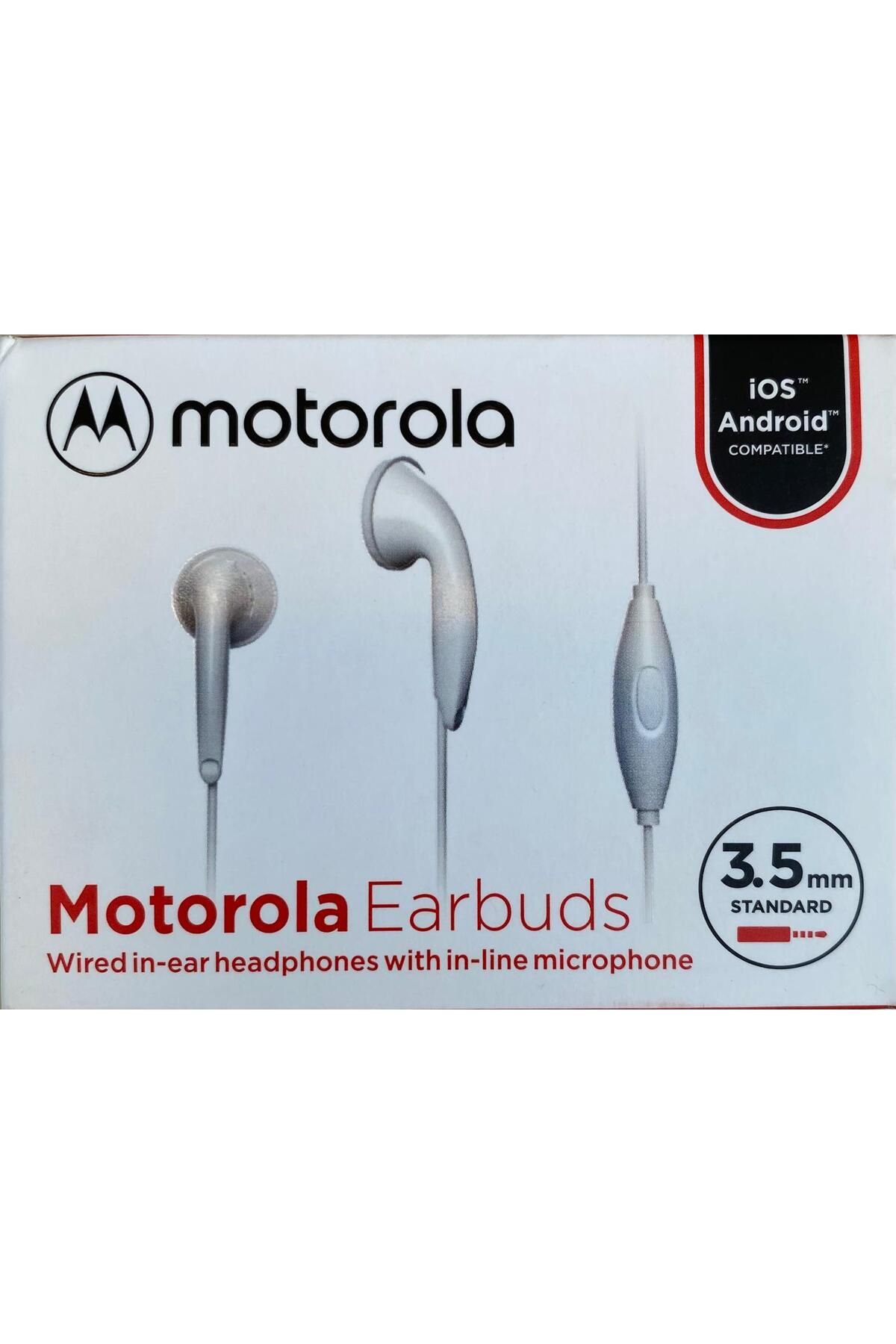 Motorola Earbuds Kablolu Kulaklık 3.5 mm Beyaz