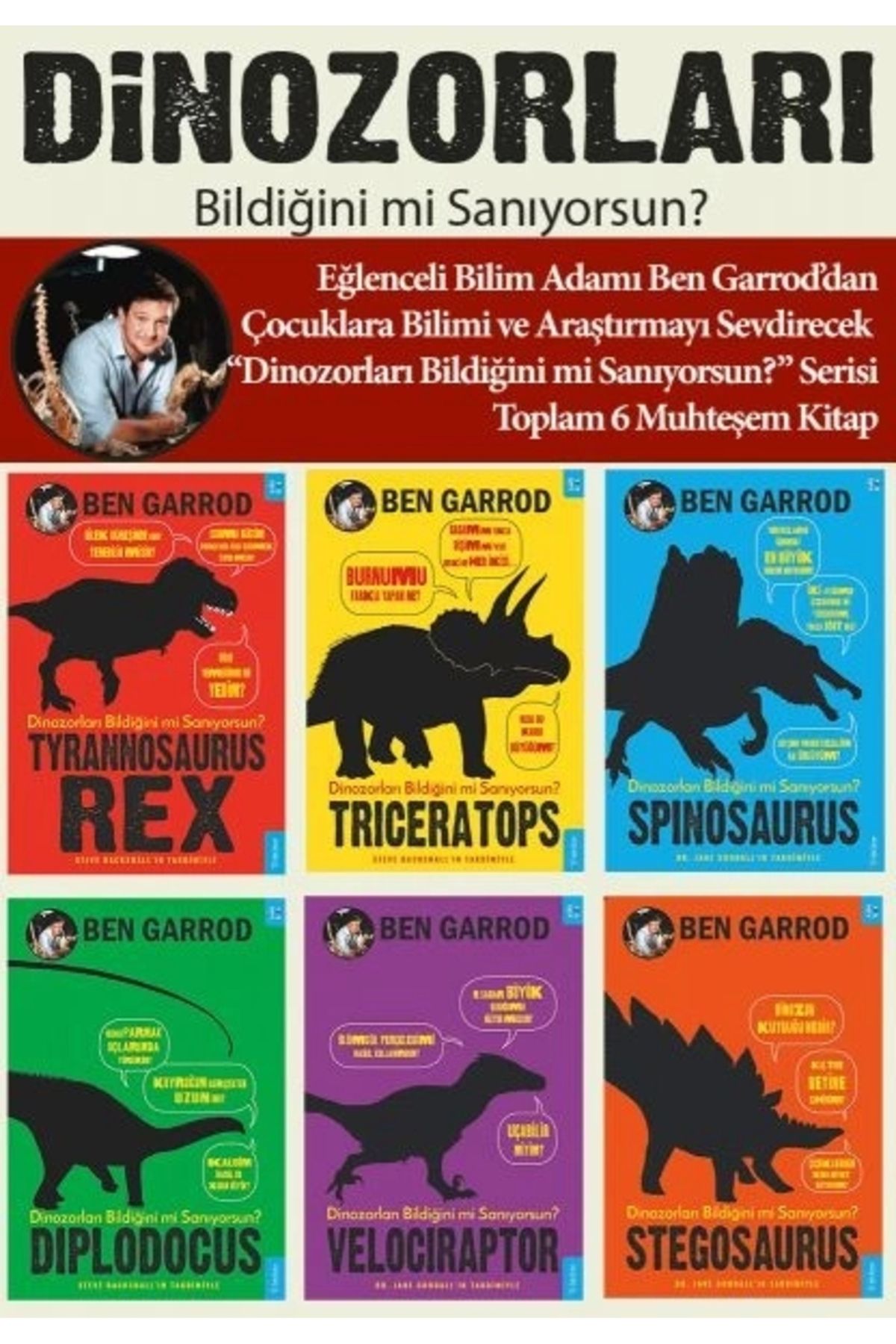 Sola Kidz Dinozorları Bildiğini Mi Sanıyorsun? (6 Kitaplık Set)