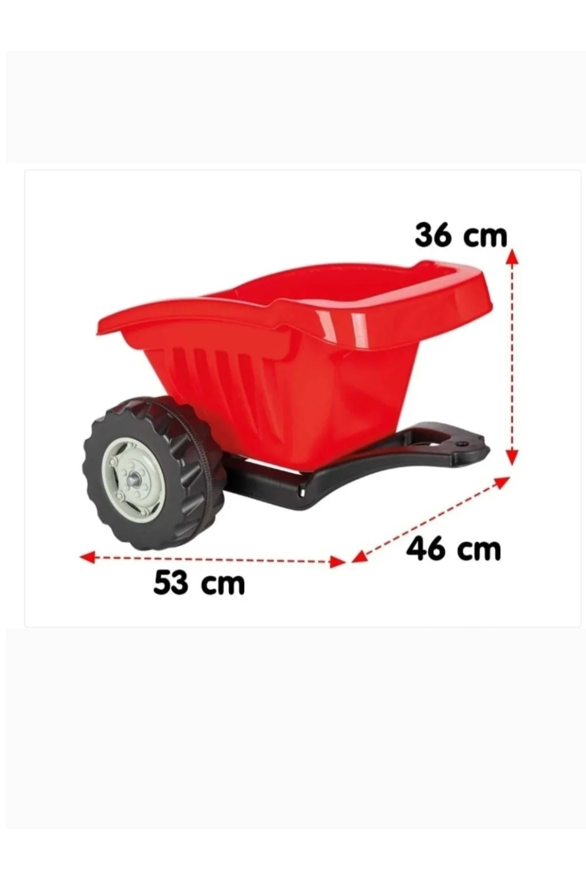 PİLSAN Pilsan Active Traktör ve Power Traktör için Kırmızı Römork (romork)