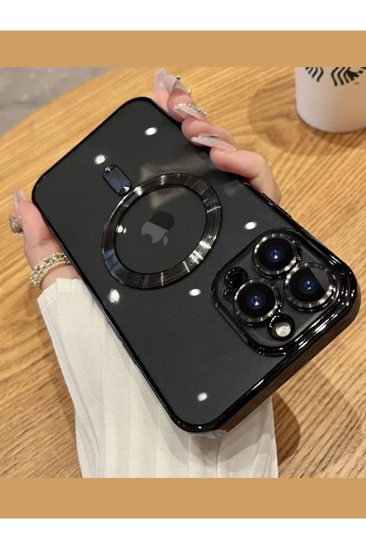 innovicase İphone 12 Pro Uyumlu Kılıf Kamera Korumalı Magsafe Özellikli Şeffaf Renkli Yumuşak Kapak