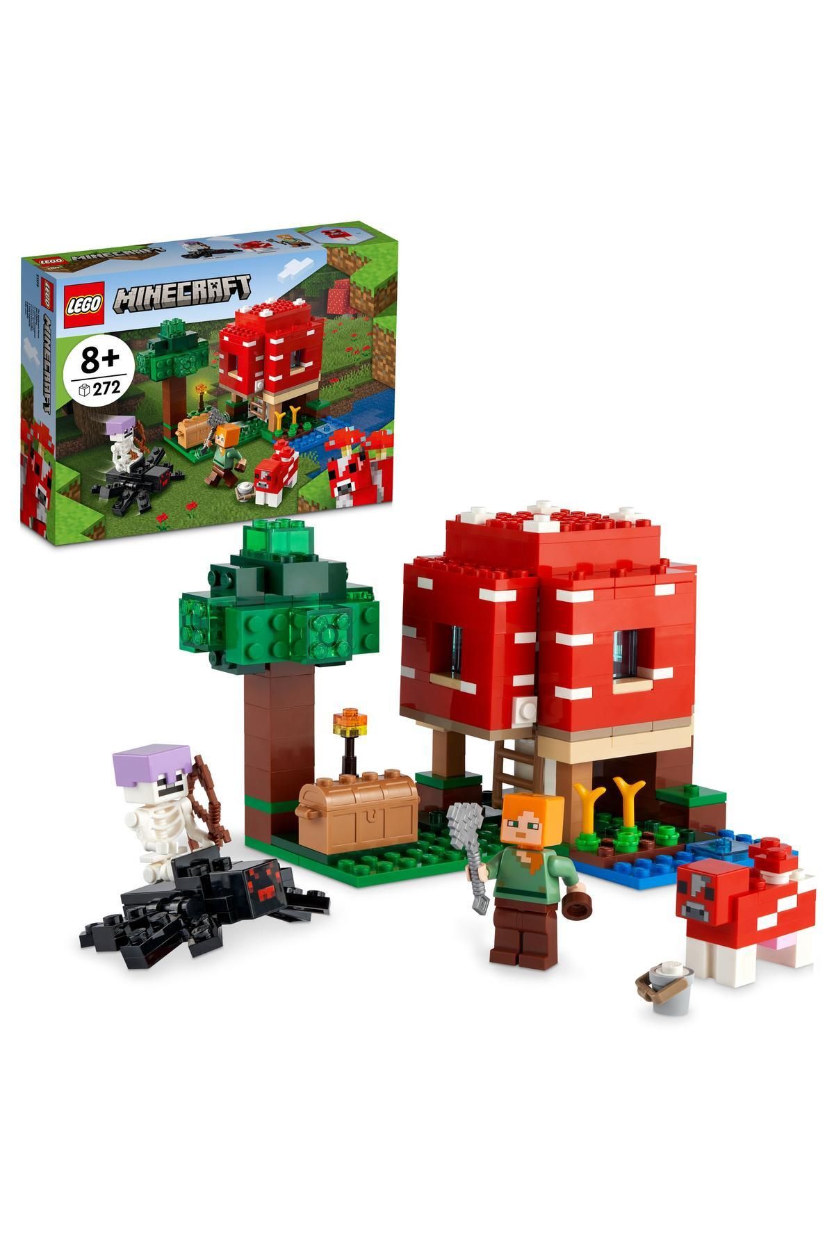 LEGO ® Minecraft® Mantar Evi 21179 Yapım Seti (272 Parça)