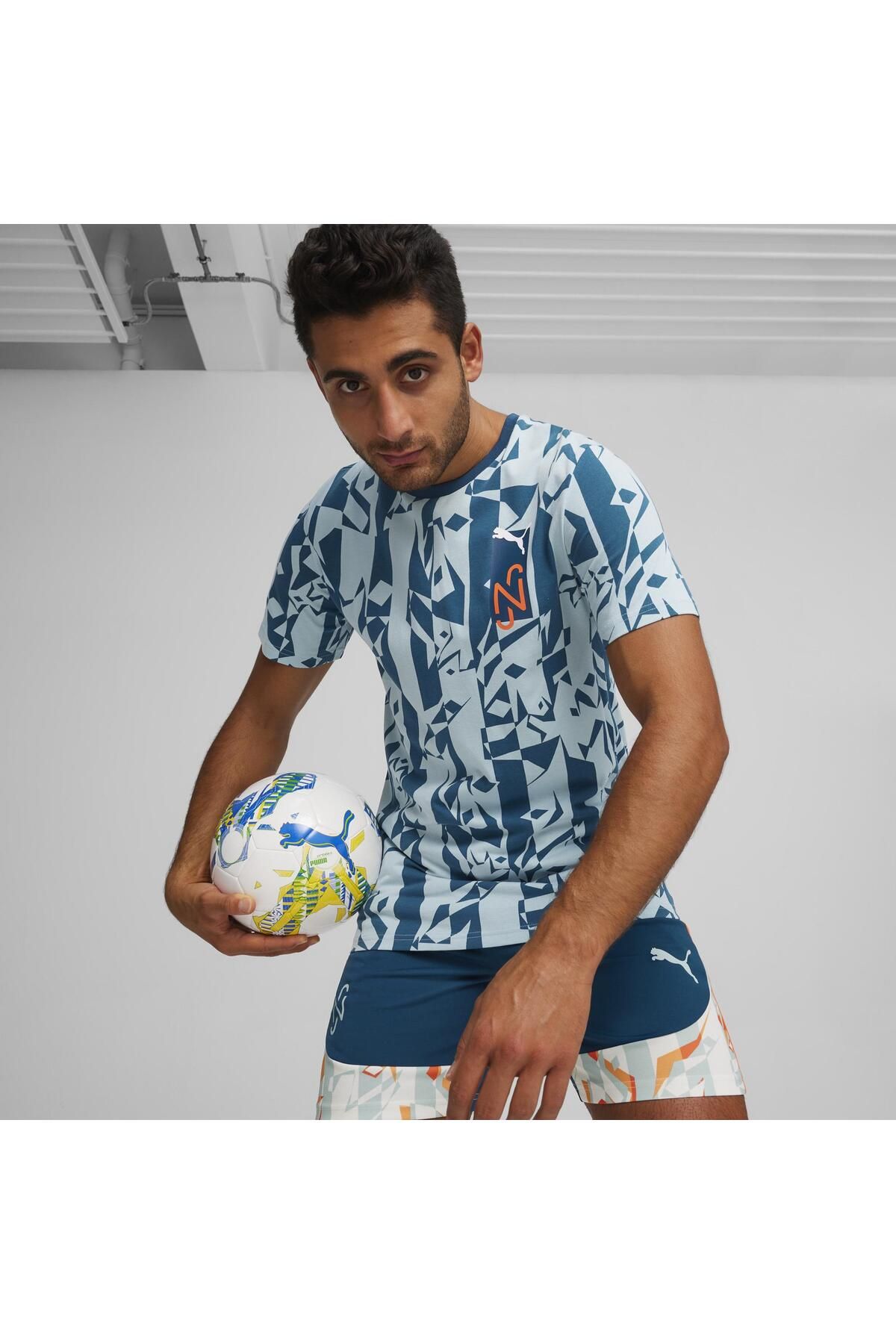 Puma Neymar Creativity Logotee Unisex Mavi T-shirt