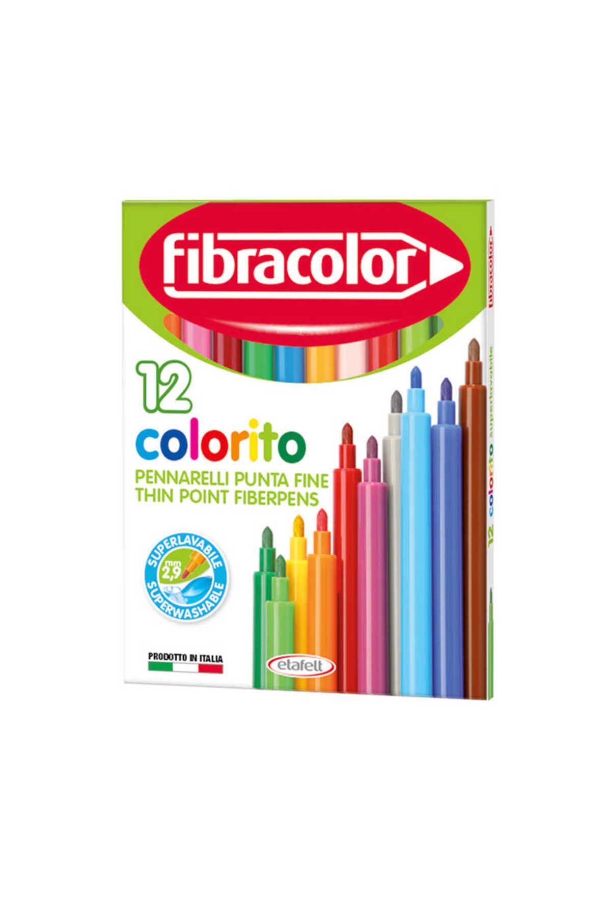 Fibracolor Colorito Keçeli Kalem 12 Renk
