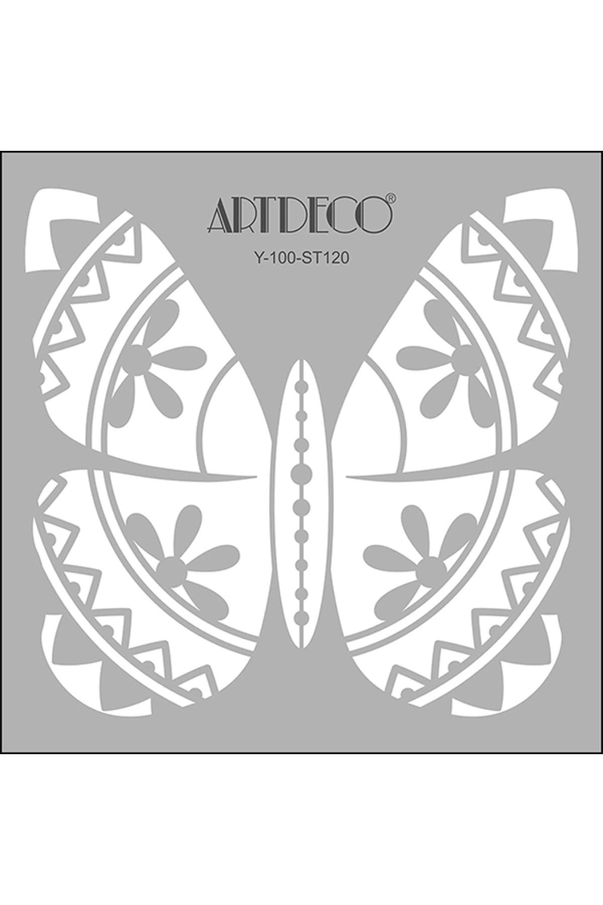 Artdeco Stencil 30x30cm Kelebek 120