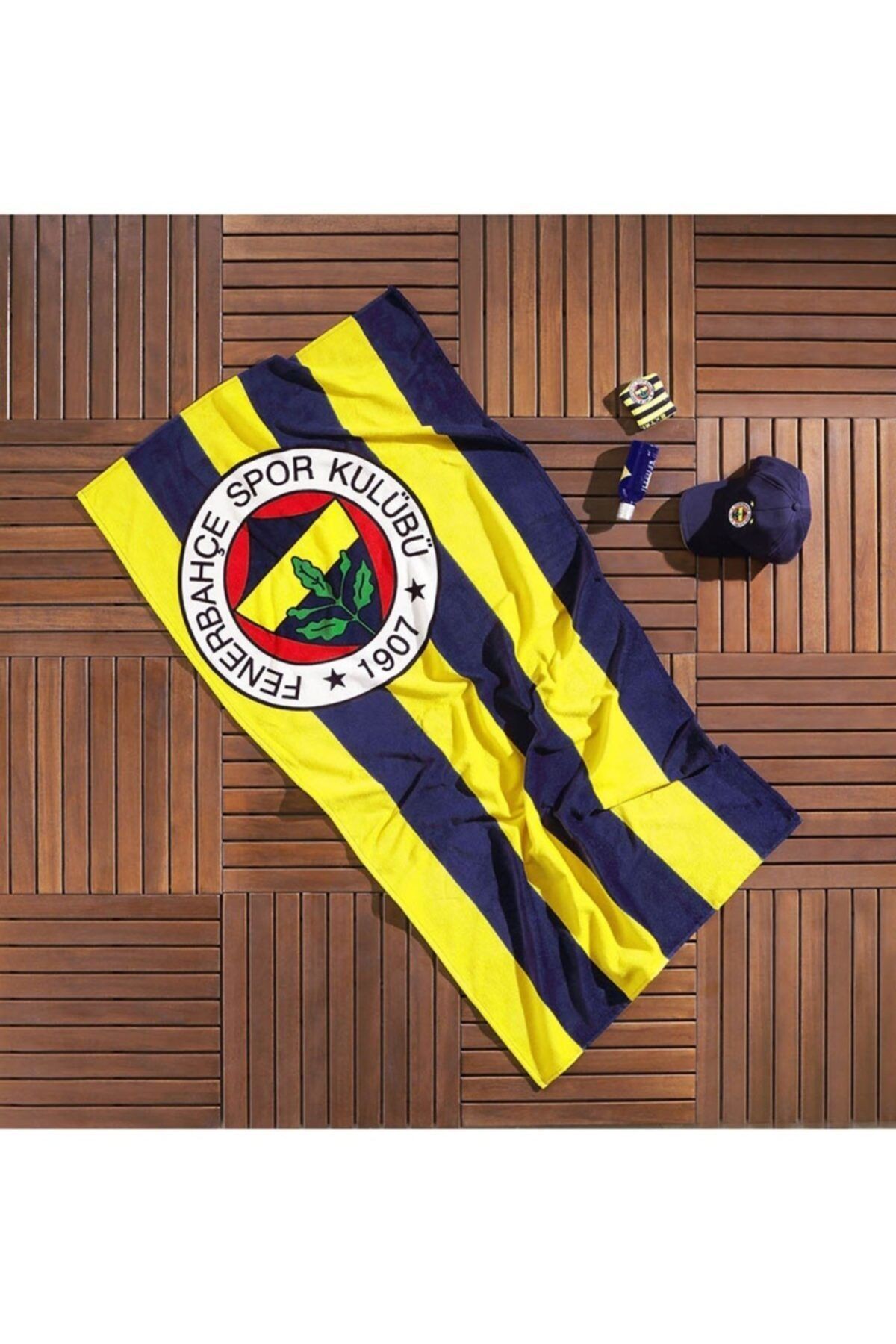 Taç Fenerbahçe Çubuklu Plaj Havlusu