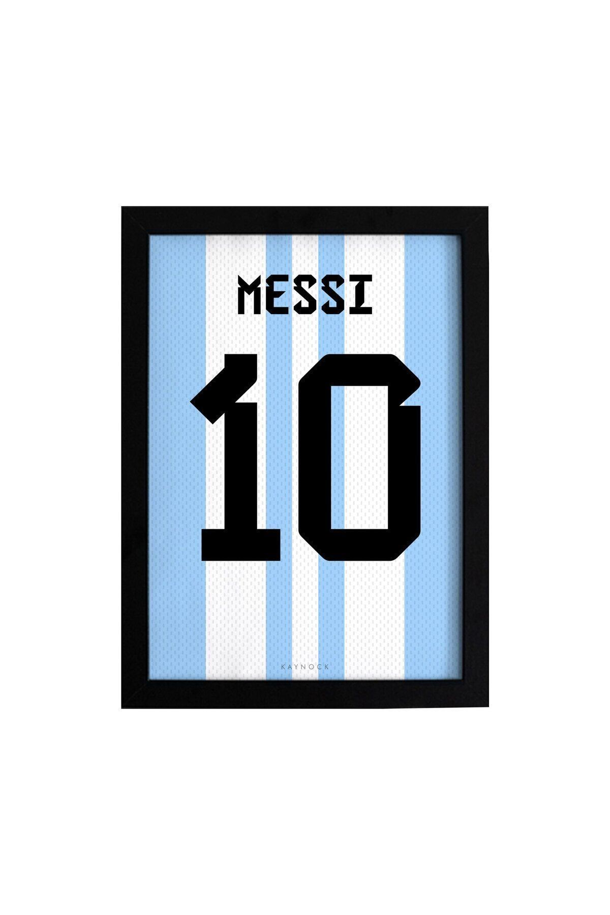 KAYNOCK Lionel Messi, Arjantin Jersey, Forma Tablo, Futbol Poster Tablo Dijital Tasarım Tablo