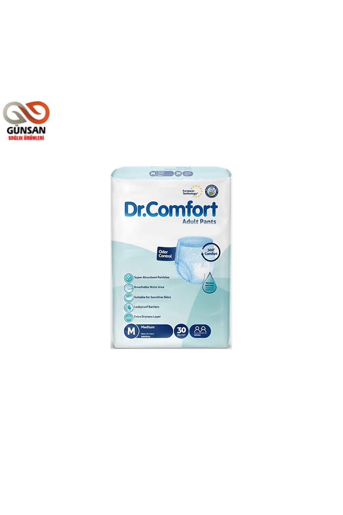 Dr.Comfort Dr. Comfort Emici Külot Hasta Bezi Orta (M) 30 Adet