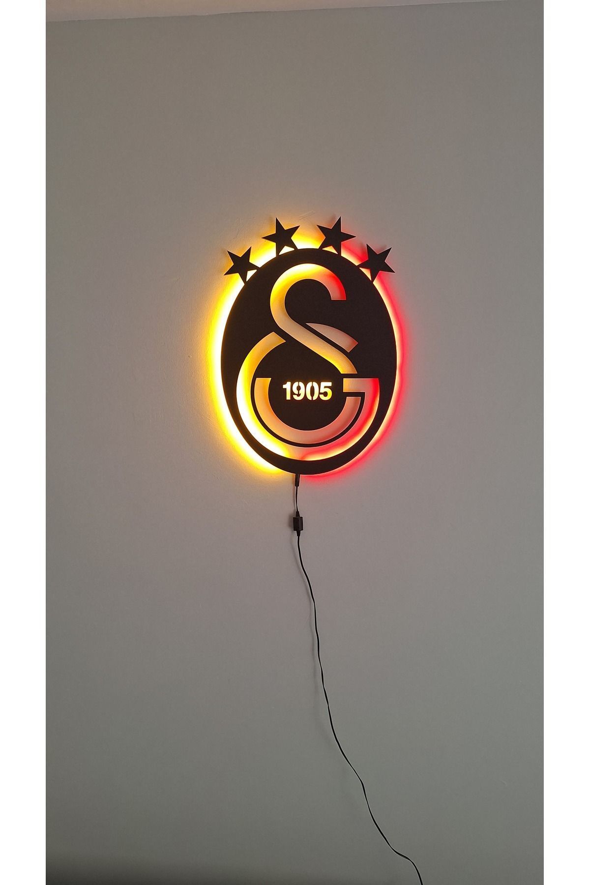 sek tasarım S.E.K Tasarım Galatasaray led ışıklı logo , Tablo , Gece lambası