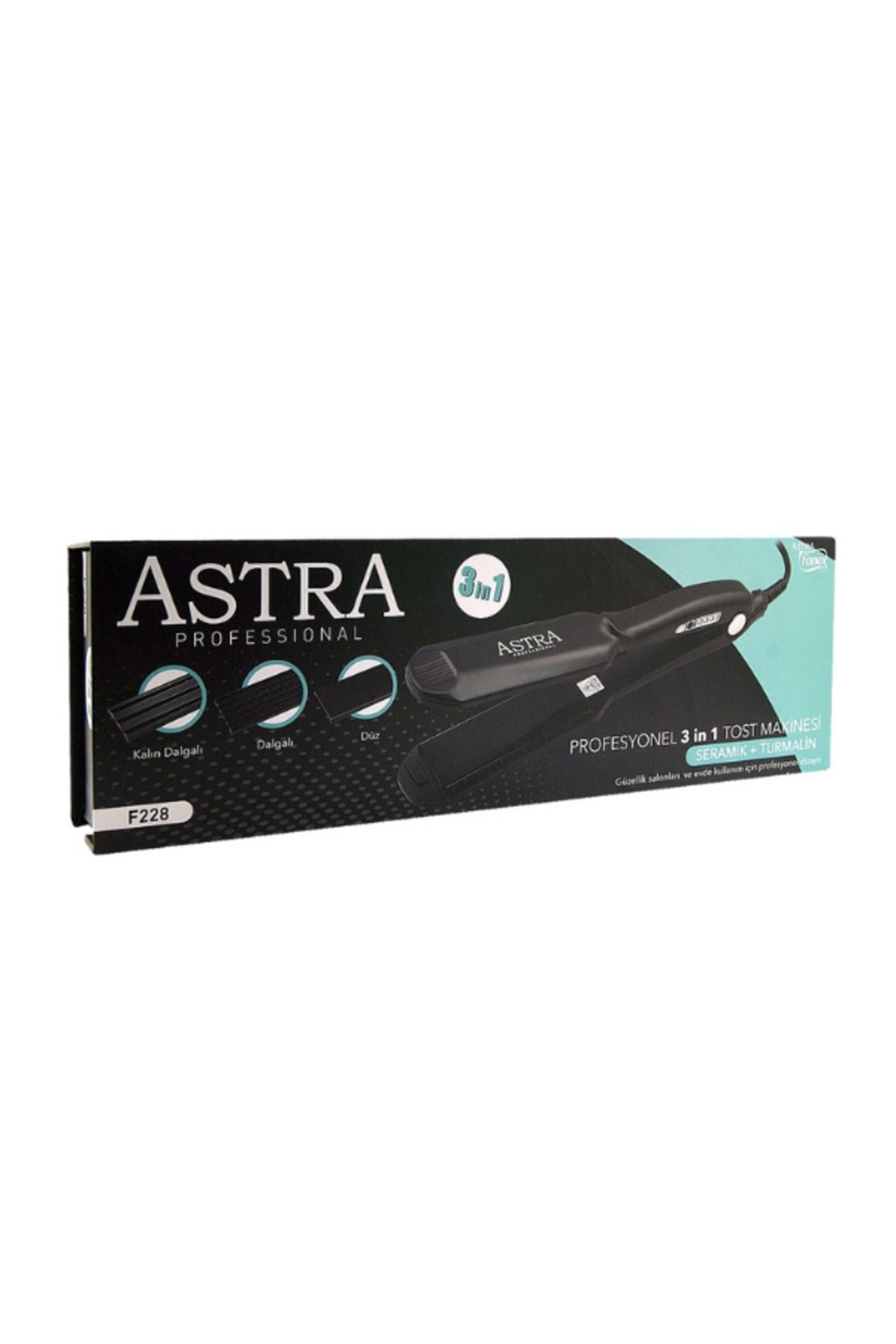 Astra Professional 3'ü 1 Arada Tost Makinesi / Düz,Dalgalı ve Kalın Dalgalı Şekiller Yapmak İçin İdeal