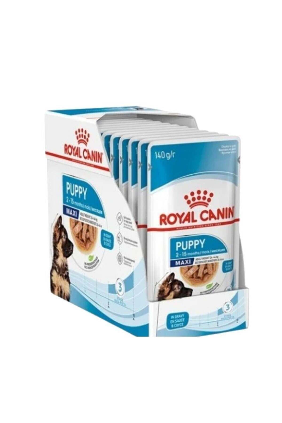 Royal Canin Maxi Puppy Yavru Köpek Yaş Maması 140 gr X 10 Adet