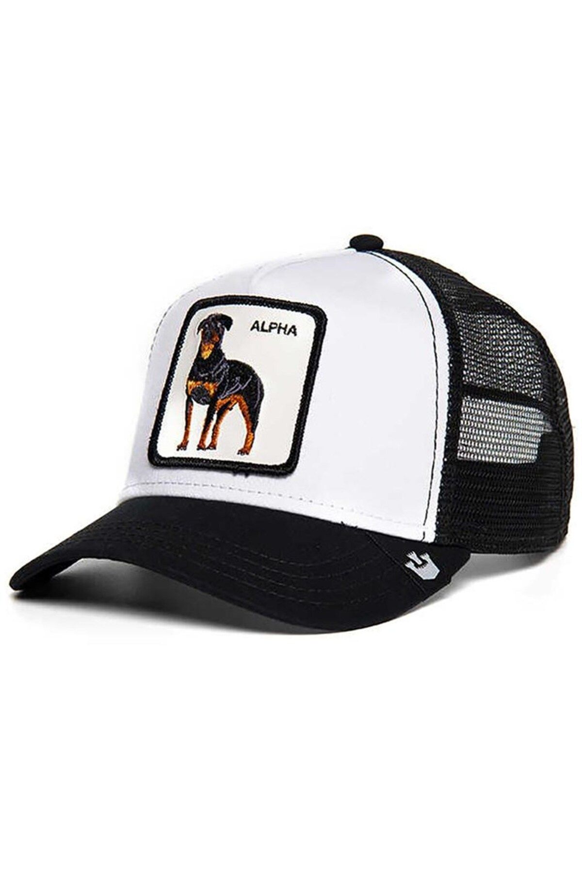 Goorin Bros Alpha Dog ( Rottweiler Köpek Figürlü ) Şapka 101-0214 Beyaz Standart