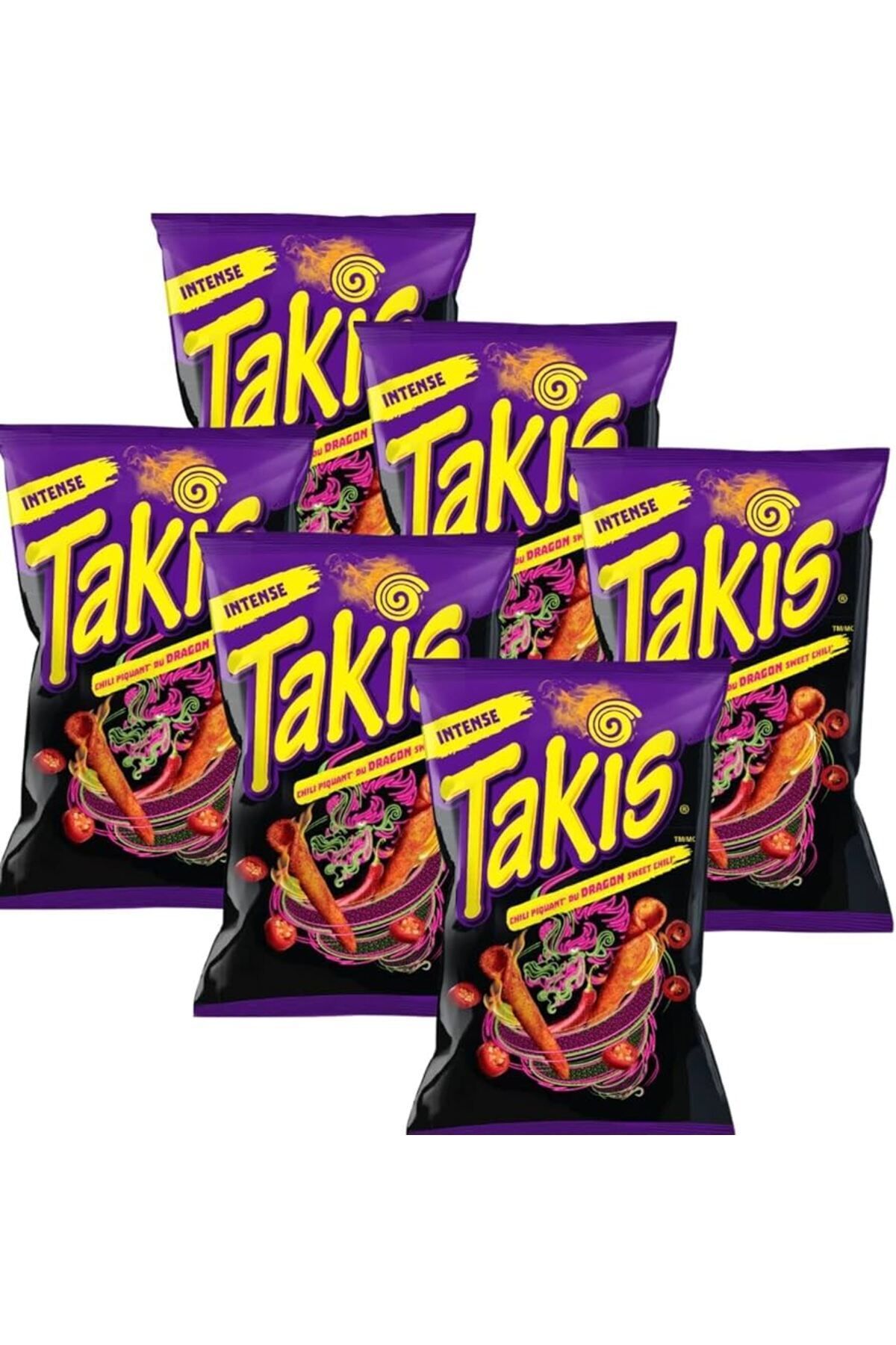 Takis Dragon Spicy Sweet Chilli Rolled Tortilla Chips, 100g x 6 paket