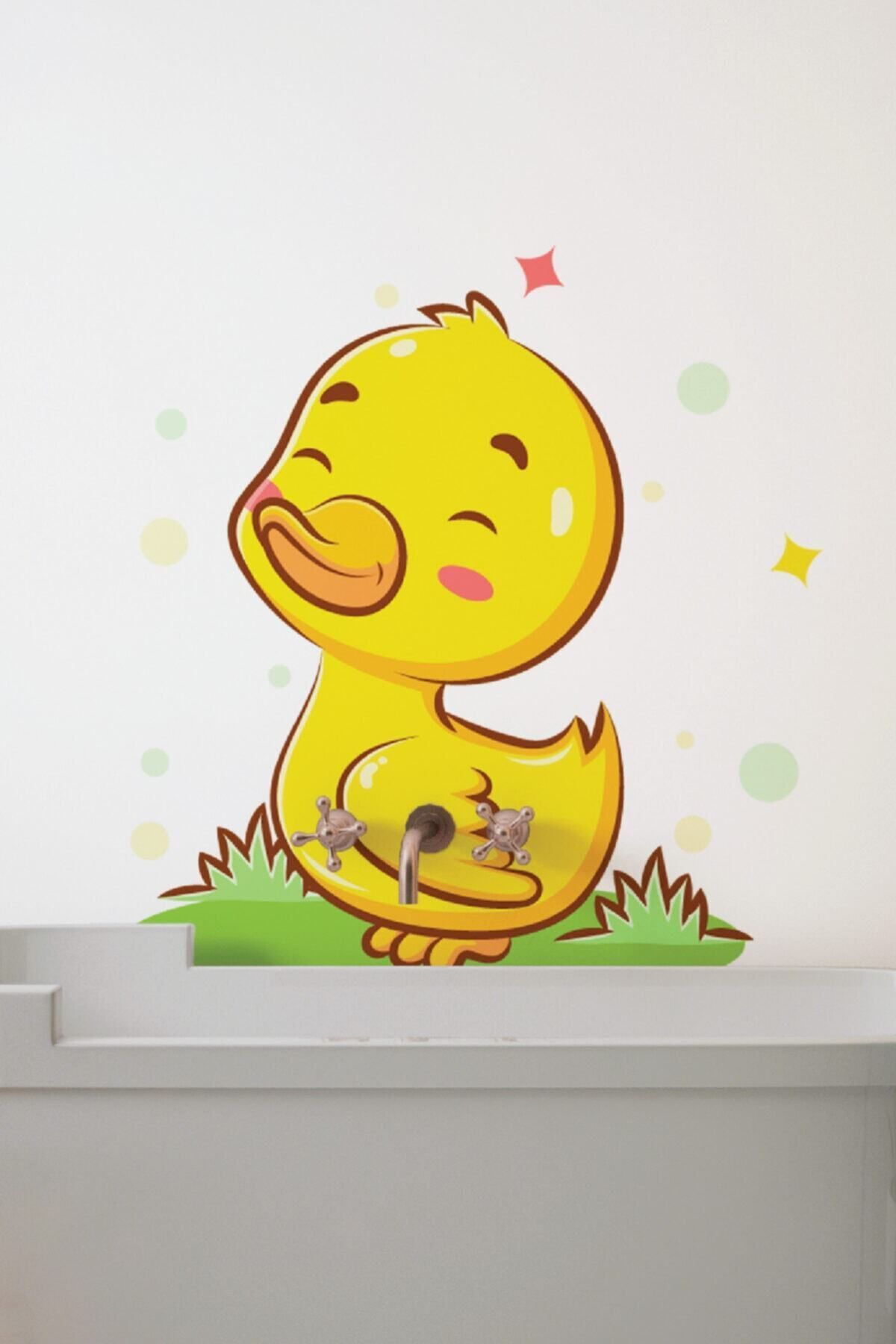 212shop Sevimli Ördek Dekoratif Bebek Çocuk Odası Duvar Dekorasyon Sticker