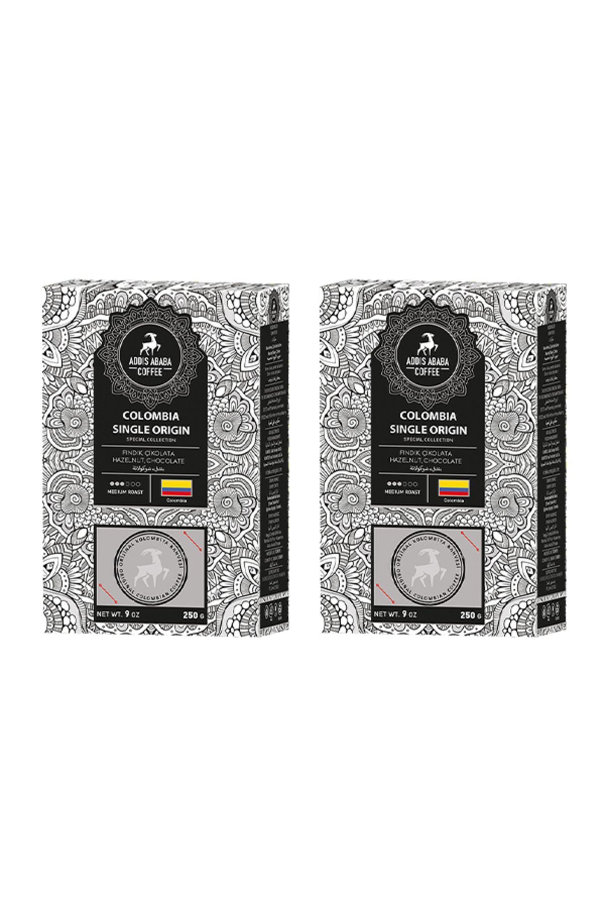 Addis Ababa Coffee Colombia Single Origin Coffee 2 Li Avantajlı Paket 500 Gram