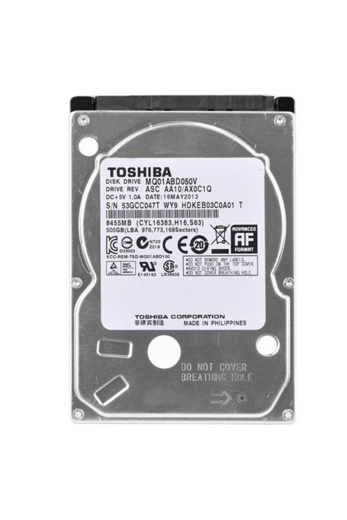Toshiba 500gb 5400rpm 8mb Sata Iıı 2.5 Notebook Hdd