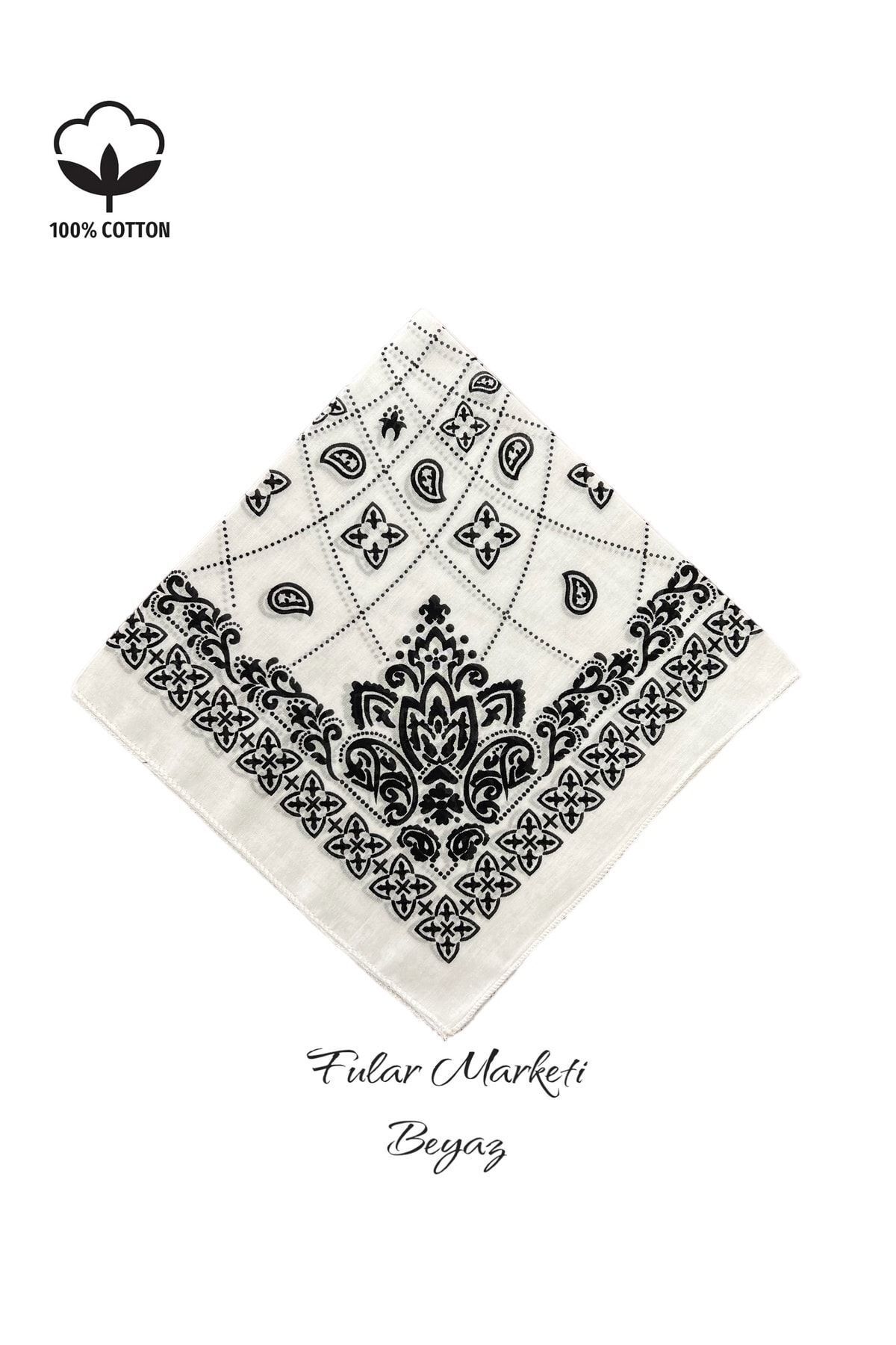 Fular Marketi %100 Pamuklu Elegance Desen Beyaz Sepete 5 Adet Ekle 4 Adet Öde Kampanyalı 1 Adet Fiyatıdır