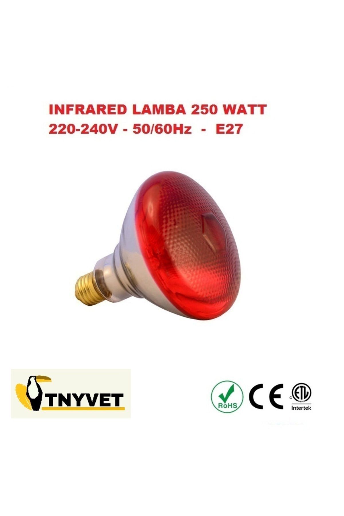 İnfrared Isıtıcı Lamba 250 Watt