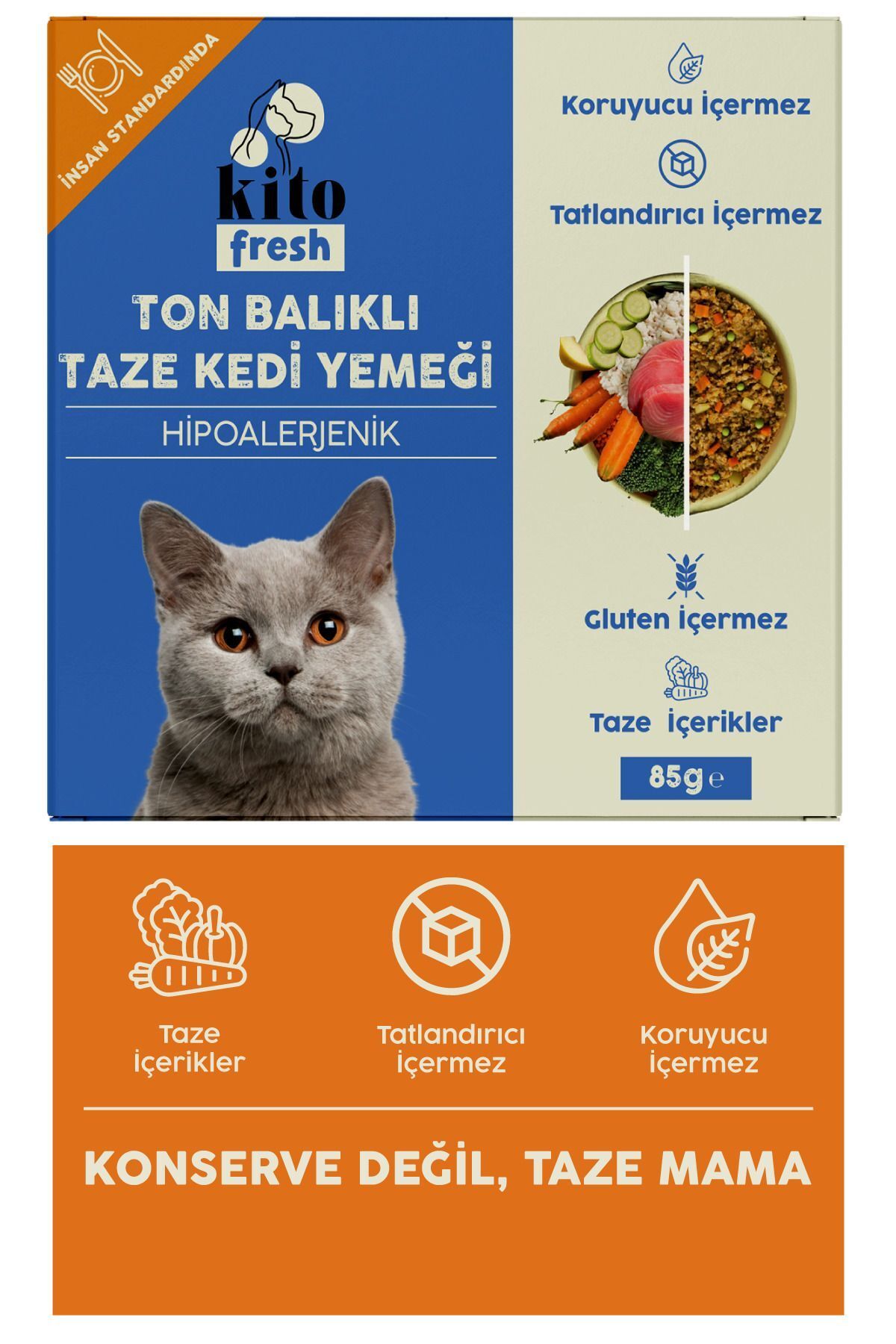 kito Fresh Ton Balıklı Kedi Yemeği 85 gr
