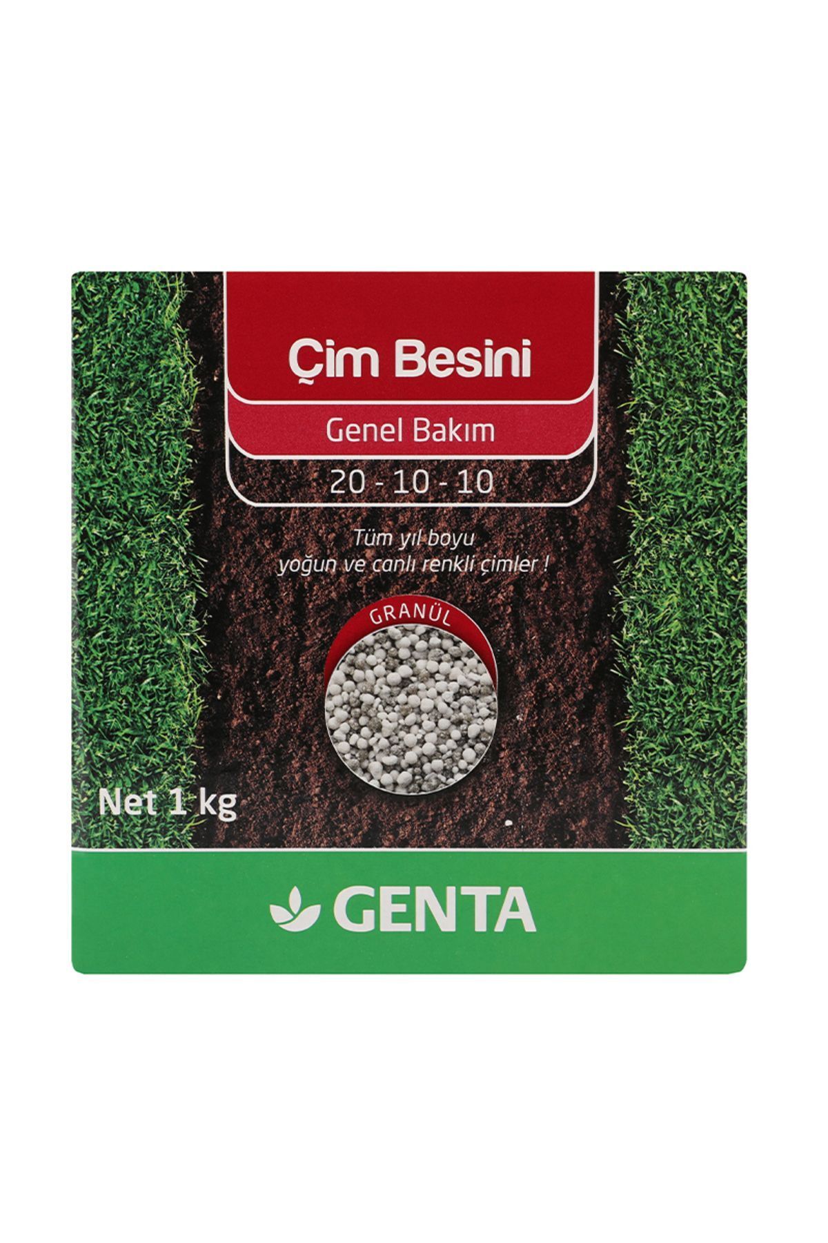 Genta Genel Bakım Çim Besini Çim Gübresi 1 Kg