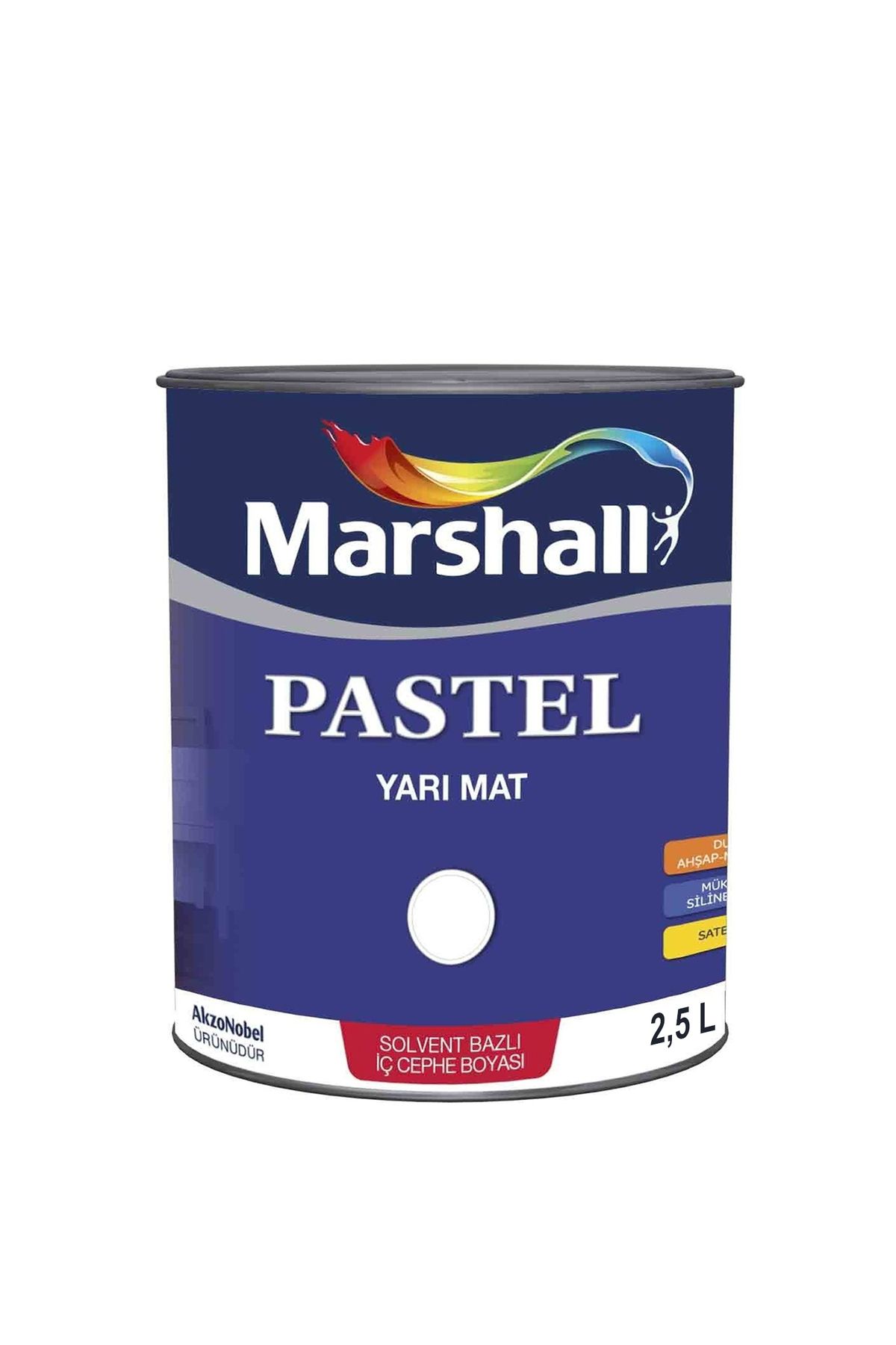 Marshall Pastel Yarı Mat Boyası Şeker Pembe 2,5 Lt (3,5 LT)