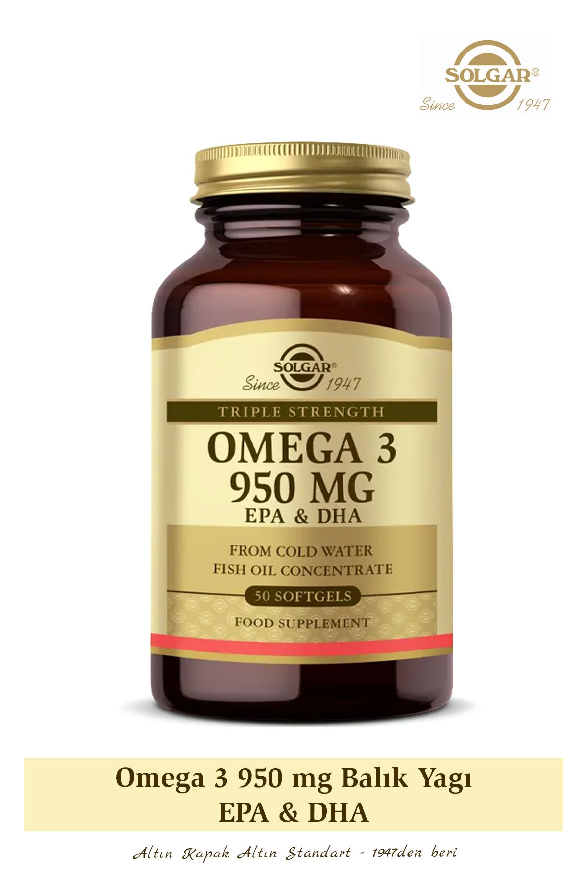 Solgar Omega-3 950 Mg 50 Softgel