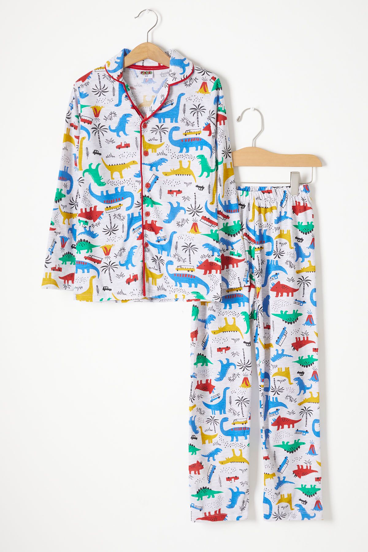 Cansın Mini Dinozor Desenli Erkek Çocuk Pijama Takımı 16327