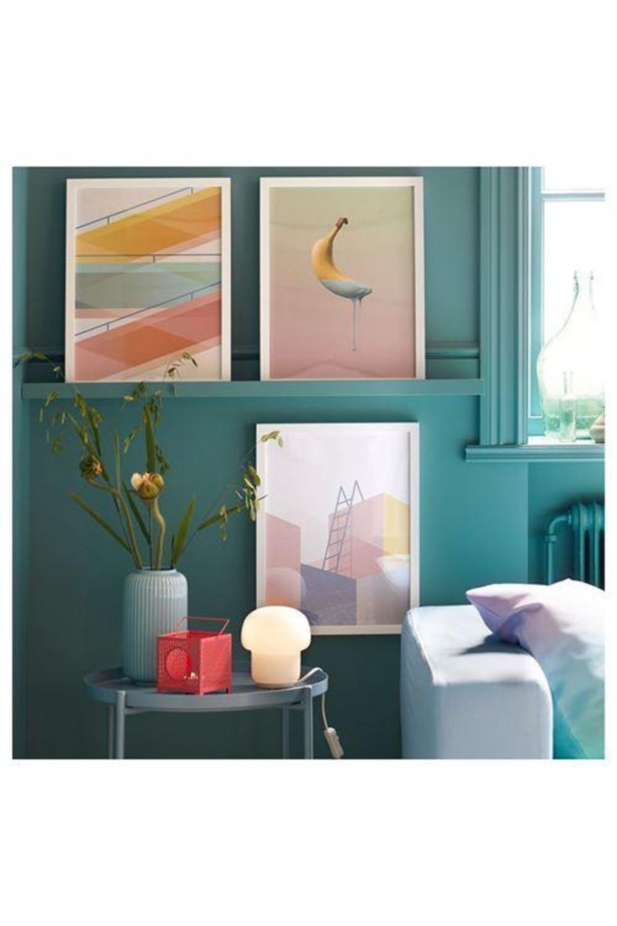 IKEA Tokabo Abajur Opal Beyaz