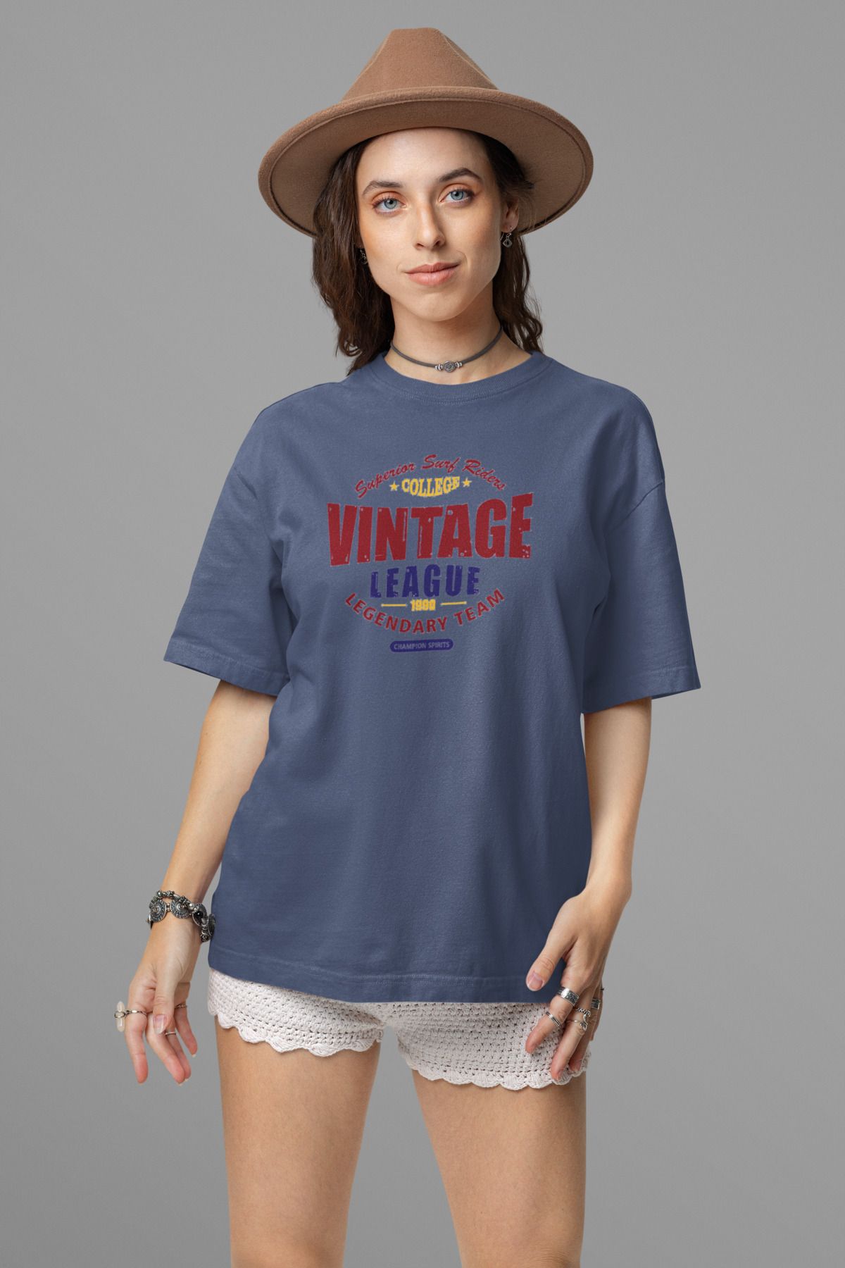 KAVALYE Vintage Logo Oversize  T-shirt