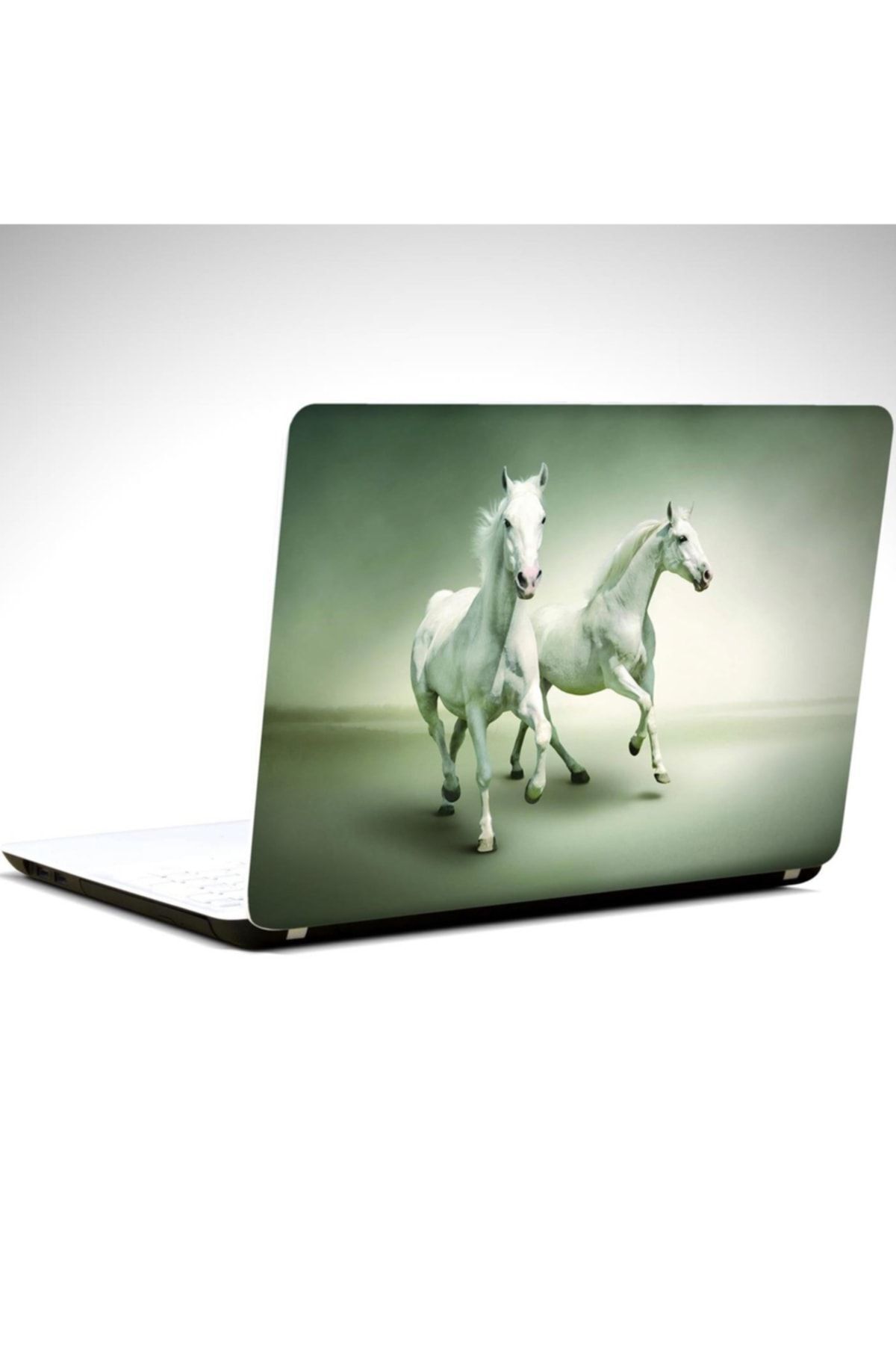 KT Decor Vahşi Atlar Mustang Laptop Sticker 15.6 Inch