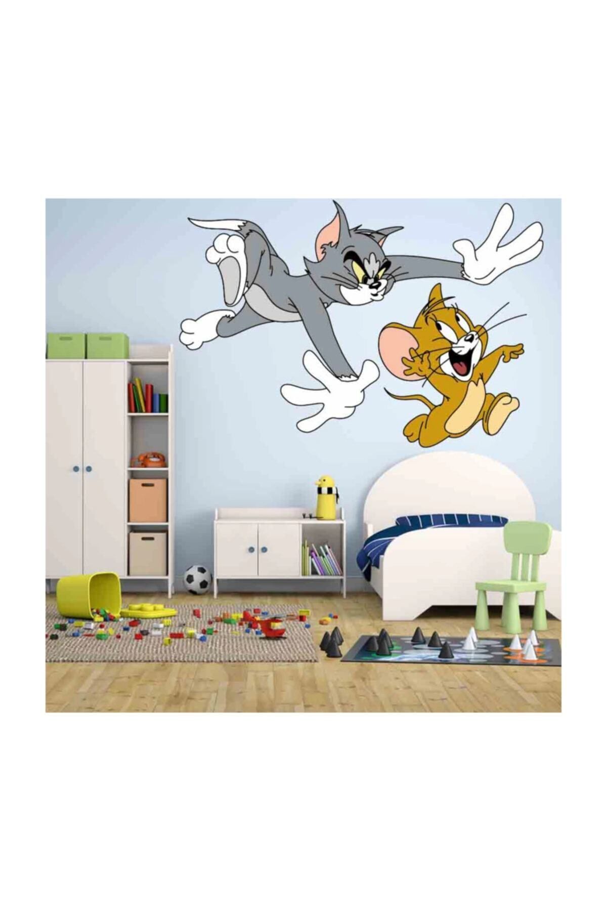 KT Decor Süper Kahramanlar Tom & Jerry Çocuk Odası Duvar Sticker