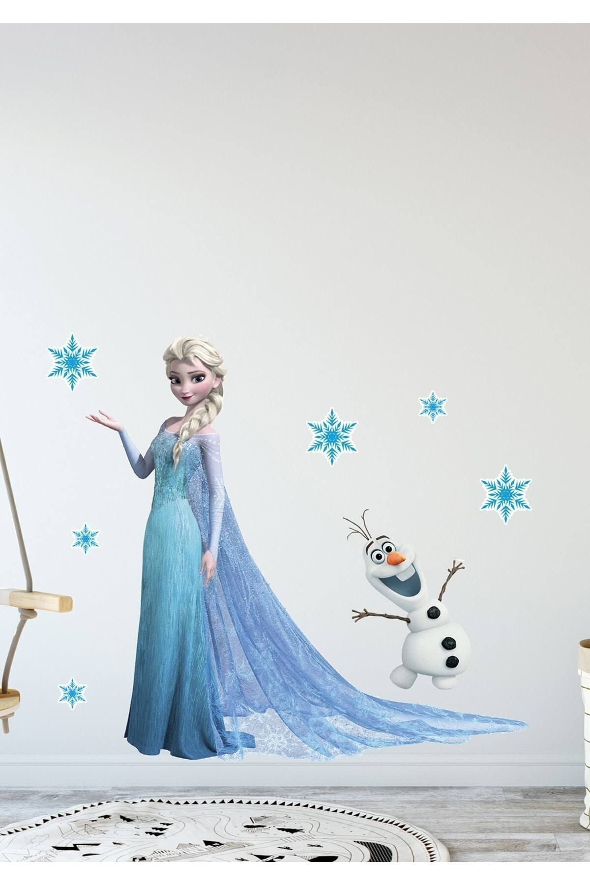 KT Decor Kız Çocuk Odası Elsa Duvar Sticker