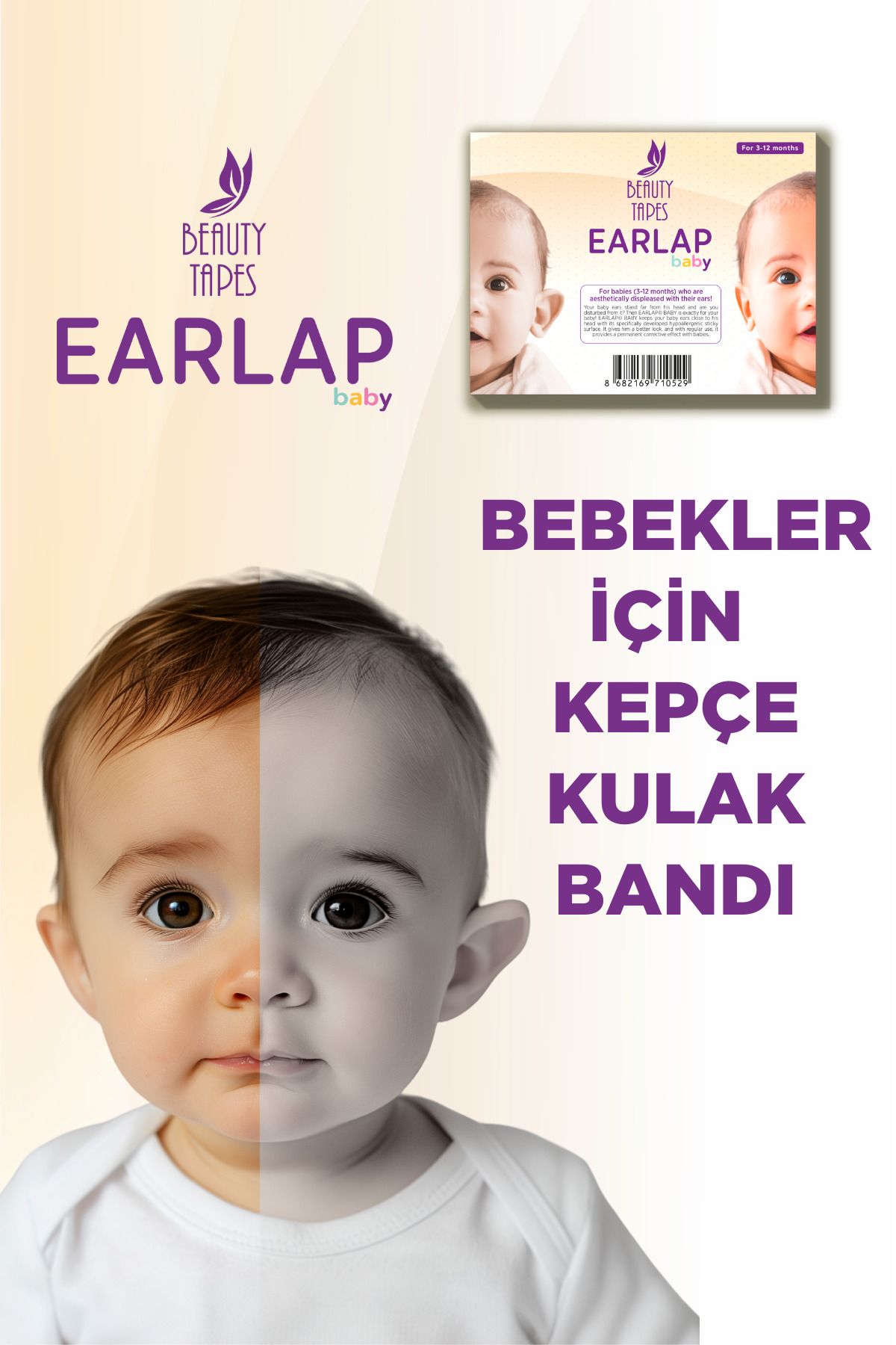 Beauty Tapes Earlap Baby Kepçe Kulak Bandı