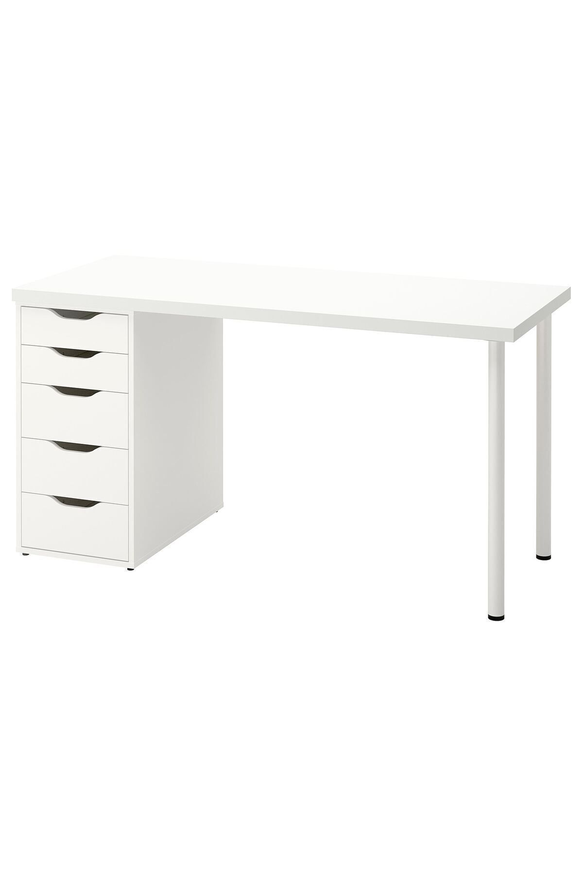 IKEA 5 Çekmeceli Stoperli Çalışma / Makyaj Masası 140x60 cm