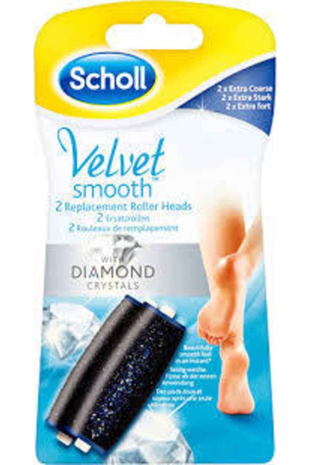 Scholl Velvet Smooth Çok Sert Deriler Için 2'li Yedek Başlık