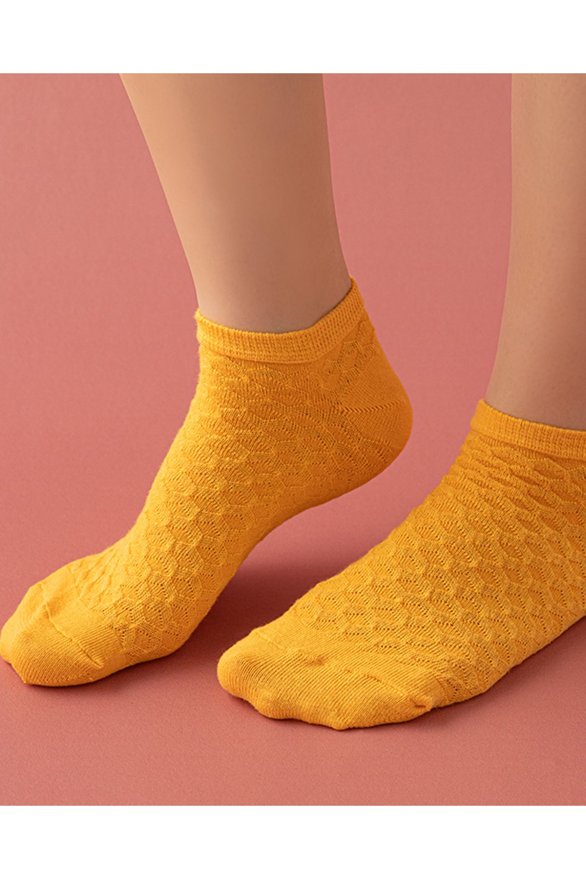 English Home Pien Pamuk Kadın Patik Çorap Sarı