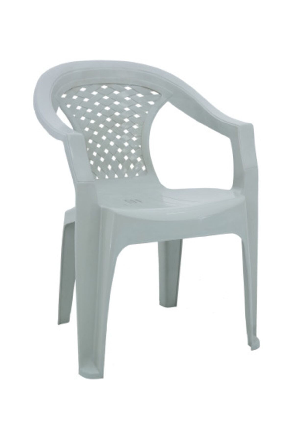 yılmaz masacılık Beyaz Plastik Bahçe Mutfak Balkon Sandalyesi (6 ADET)
