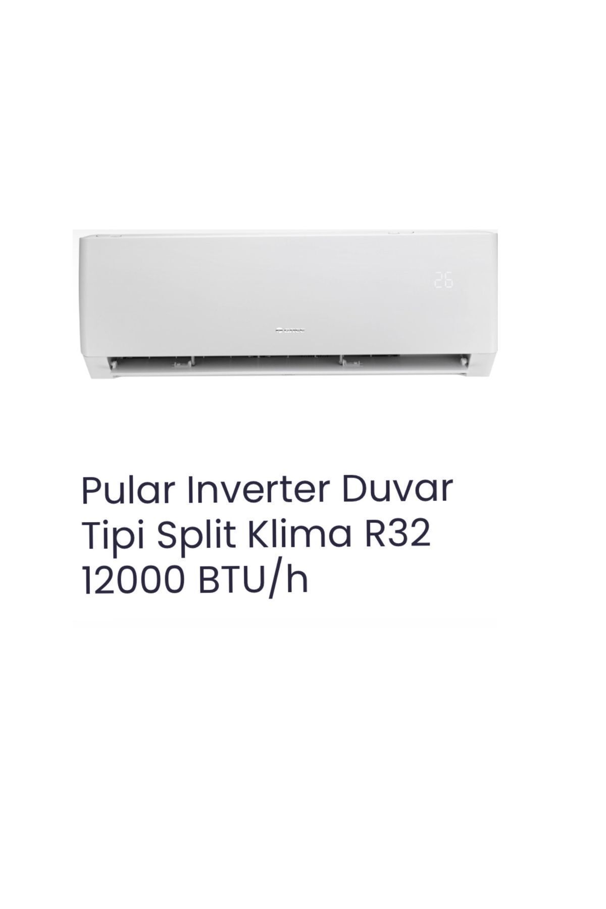 Gree Pular Inverter Duvar Tipi Split Klima R32 12000 Btu/h